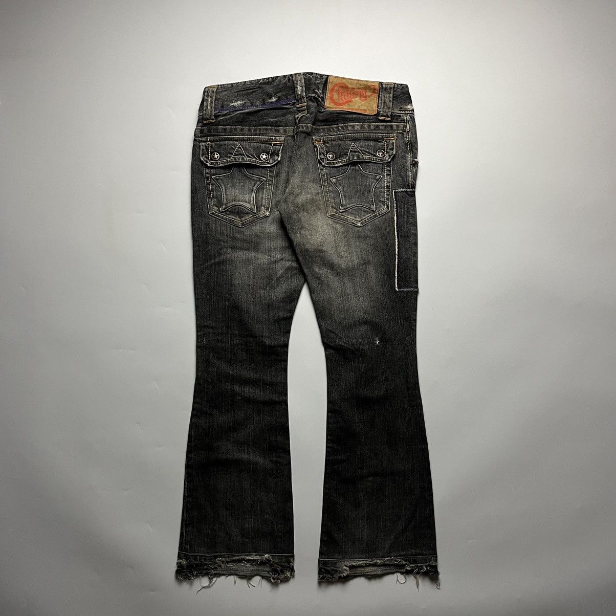 Hysteric Glamour Hysteric Glamour Distressed Flared Jeans Size 28" / US 6 / IT 42 - 2 Thumbnail