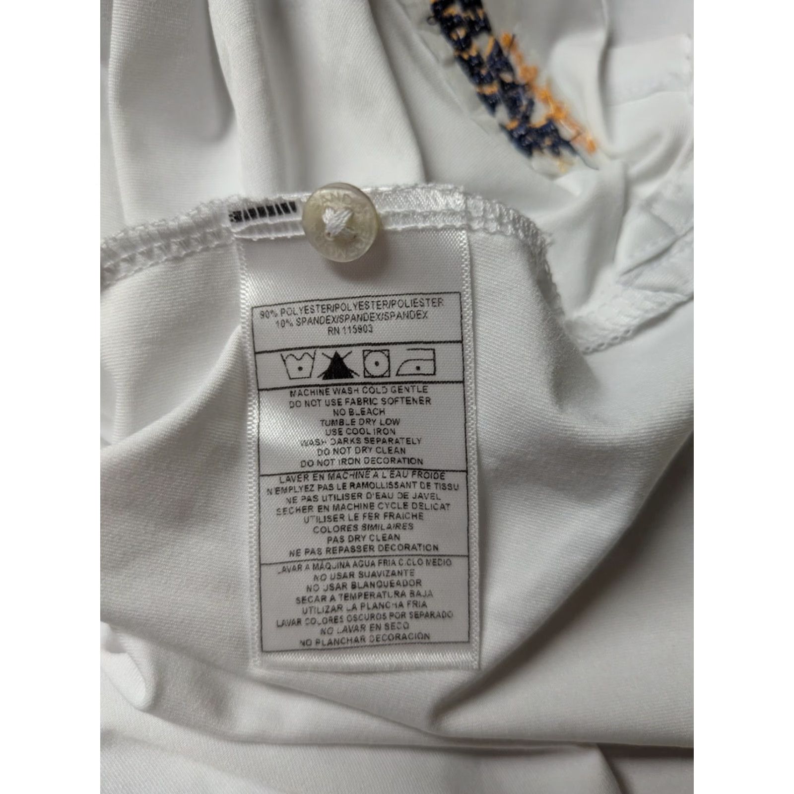 Vintage Womens Bermuda Sands Polo Shirt Golf Ladies Large White Shirt Polo Tee Casual 90% Polyester 10% Spandex Noble Hawk Logo Size L / US 10 / IT 46 - 6 Thumbnail