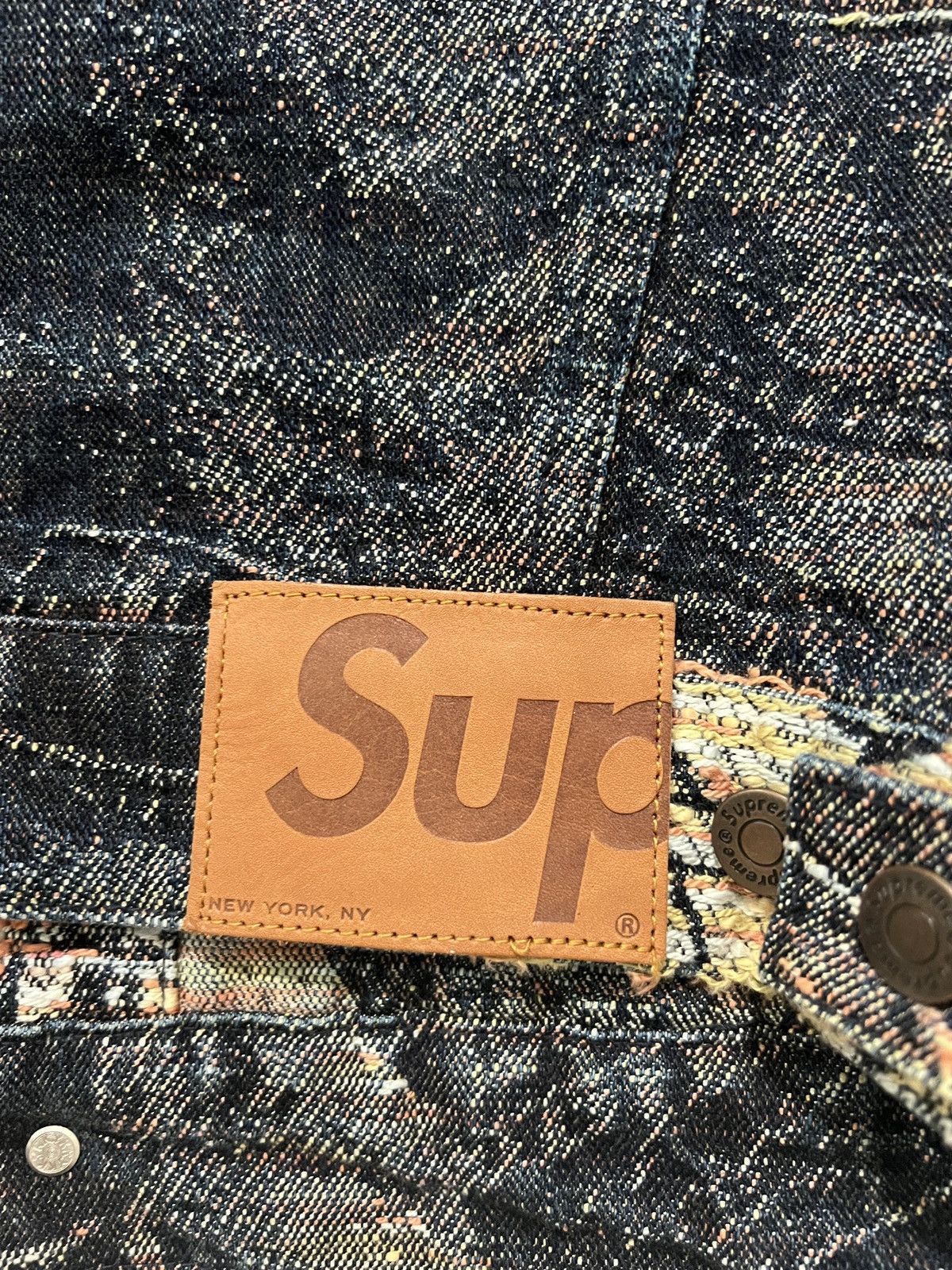 Supreme Supreme Archive Denim Jacquard Trucker Jacket Size US S / EU 44-46 / 1 - 3 Thumbnail