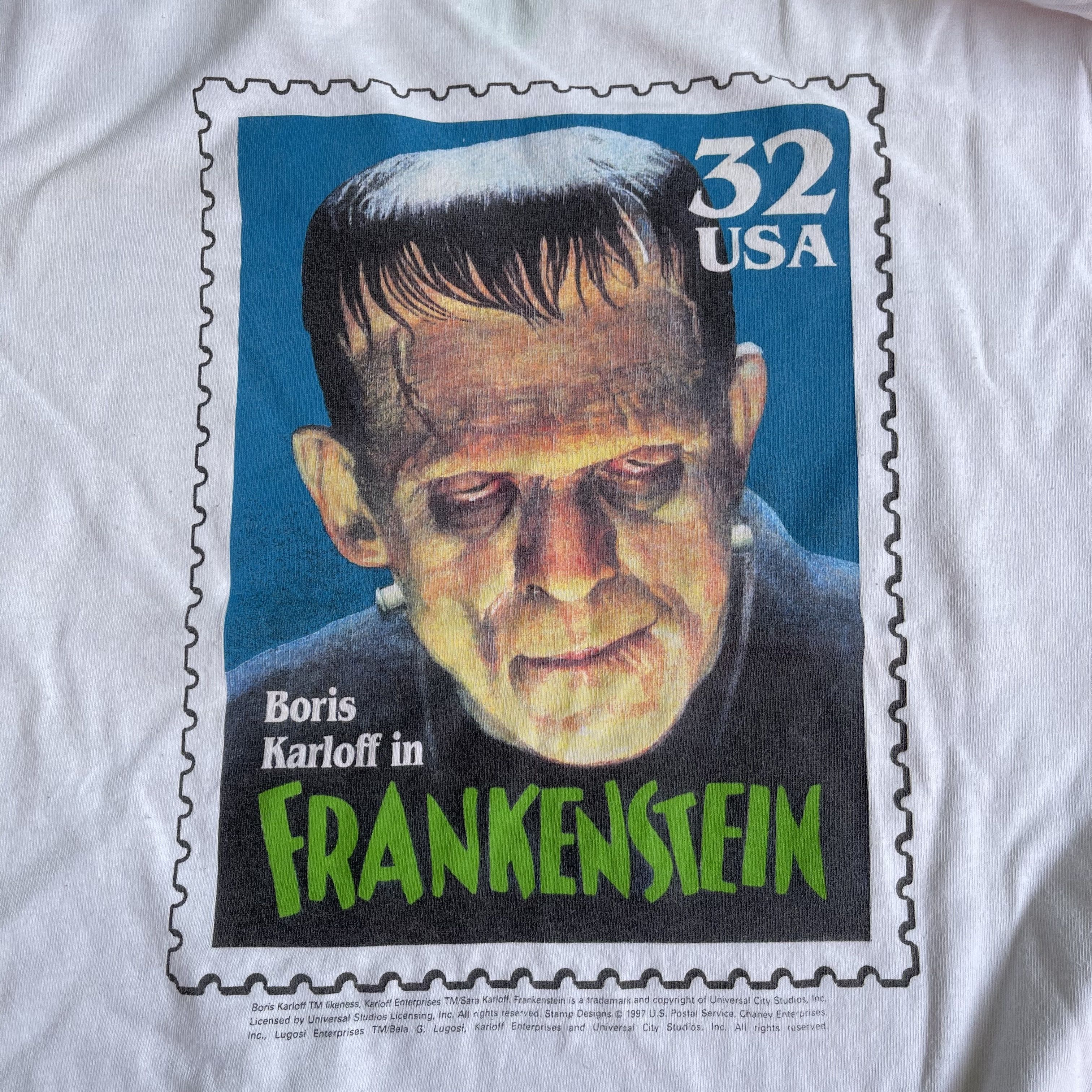 Vintage Vintage 90s Frankenstein T-shirt Universal Studio Movie Tee Size US L / EU 52-54 / 3 - 3 Thumbnail