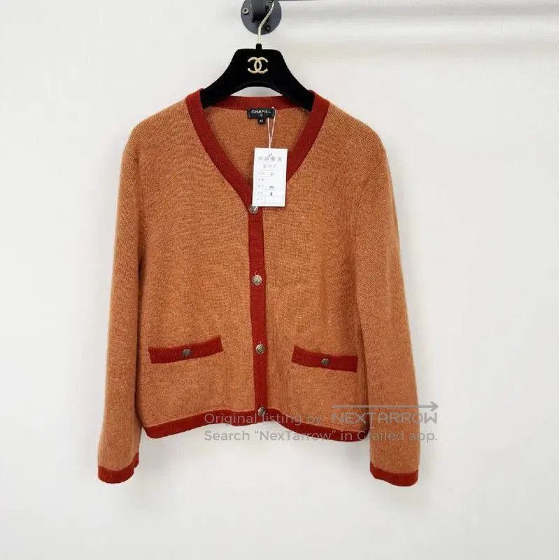 Chanel Chanel Multicolor Cashmere Cardigan for Women . Size L / US 10 / IT 46 - 1 Thumbnail