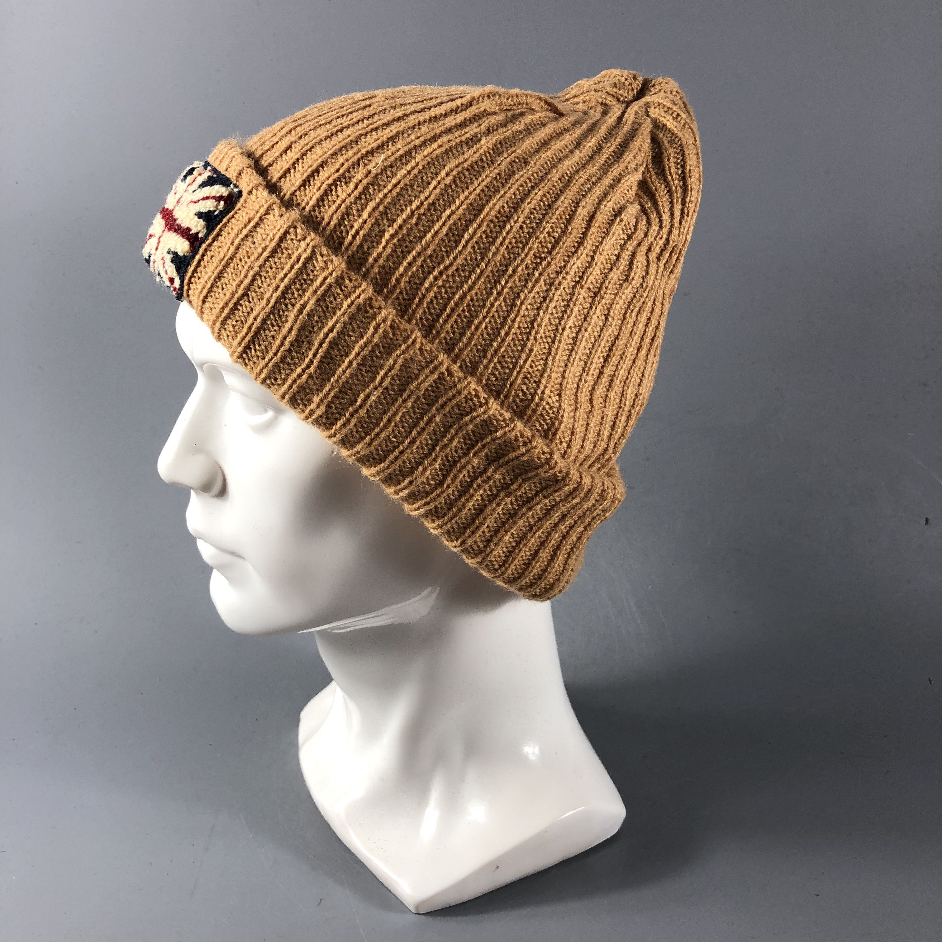 Vintage Union Jack Fisherman Beanie Snowcap Snow Hat B580 Size ONE SIZE - 2 Thumbnail