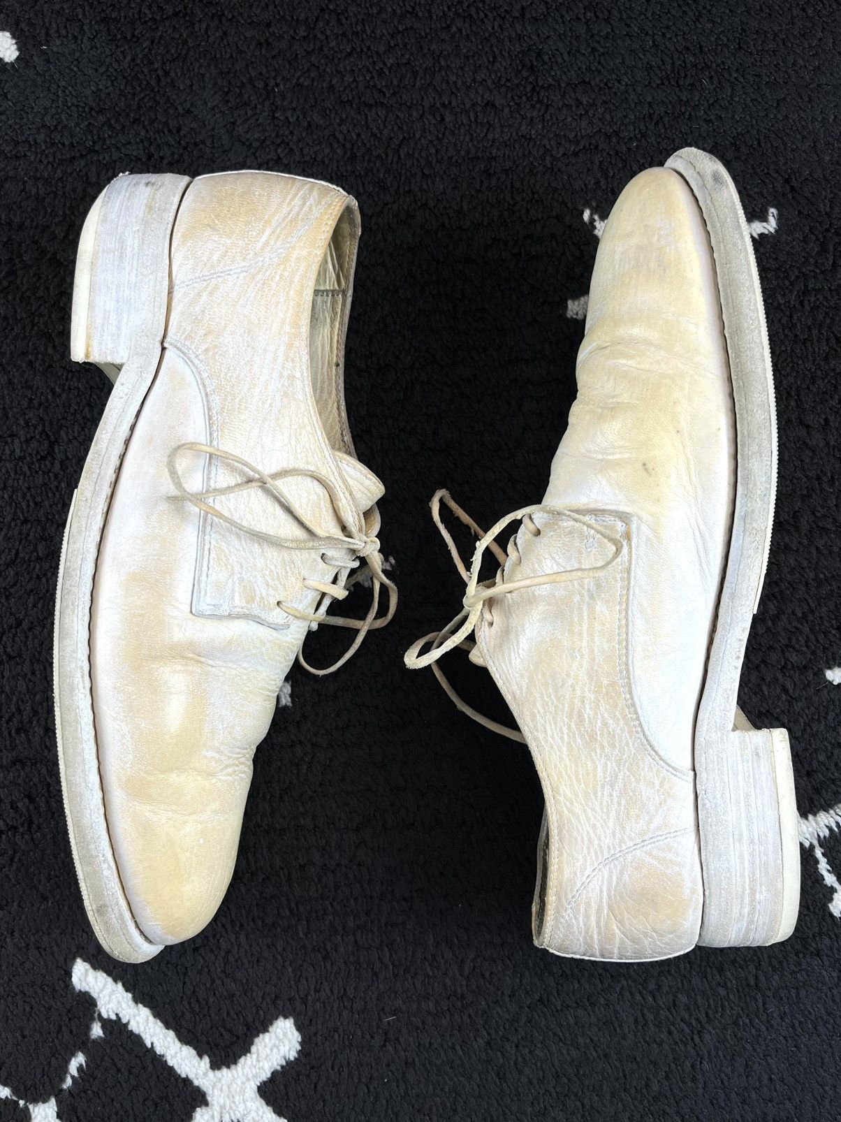 Guidi Guidi 992 Cream White Leather Derby Size US 9 / EU 42 - 3 Thumbnail