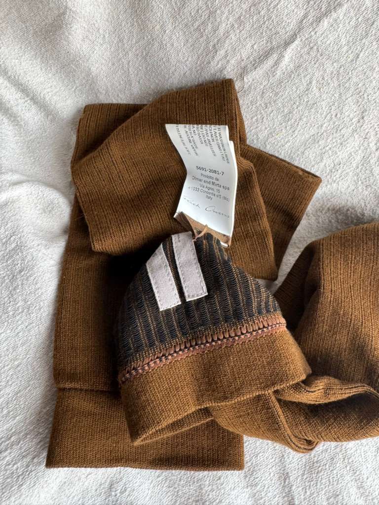Rick Owens Rick Owens Ribbed Knit Arm Warmers Size ONE SIZE - 2 Thumbnail