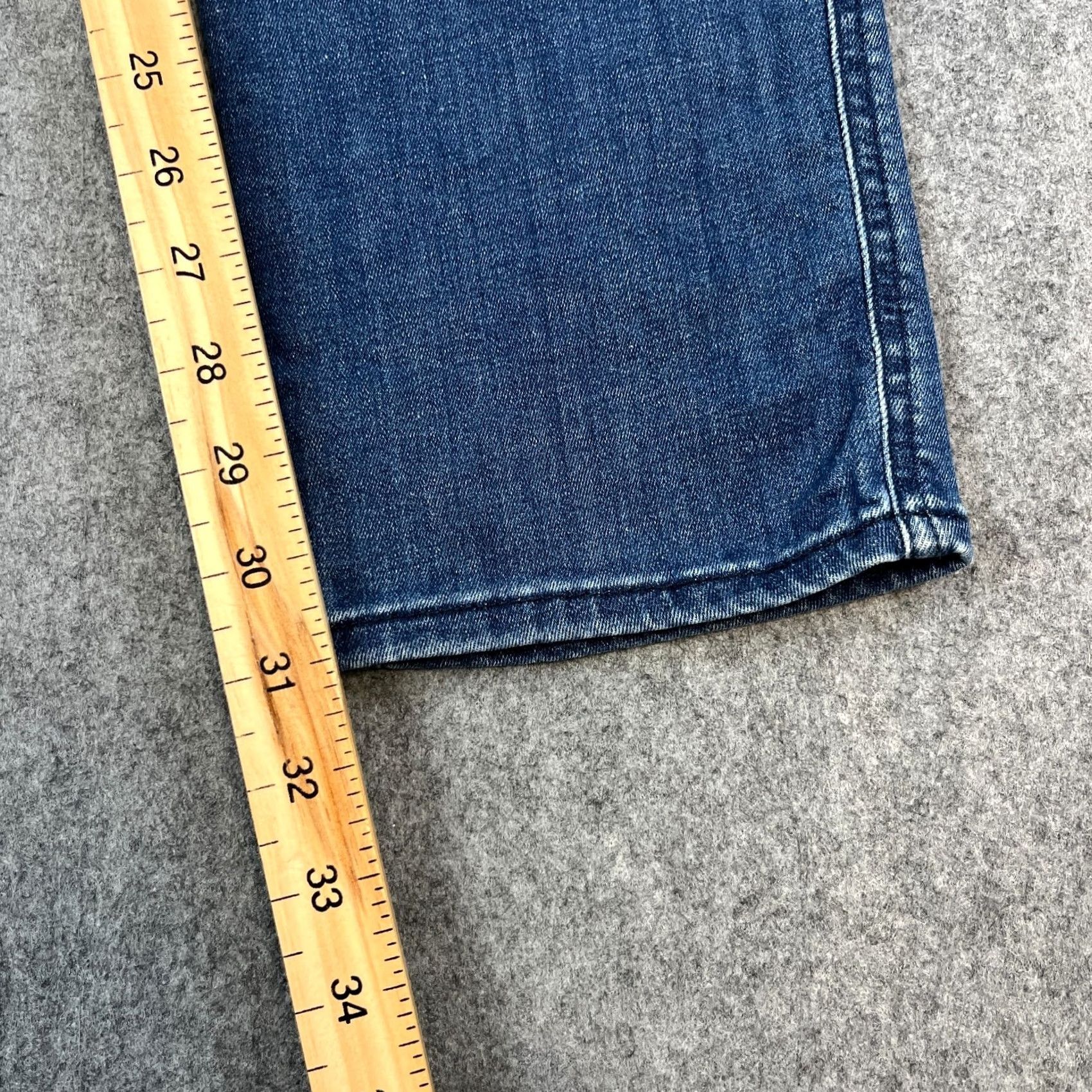 Replay Replay Anbass Jeans Slim Tapered 34 32 Mid Blue Whiskers Stretch Denim Cotton Elastan Mens Regular Size 34 Size US 34 / EU 50 - 4 Thumbnail