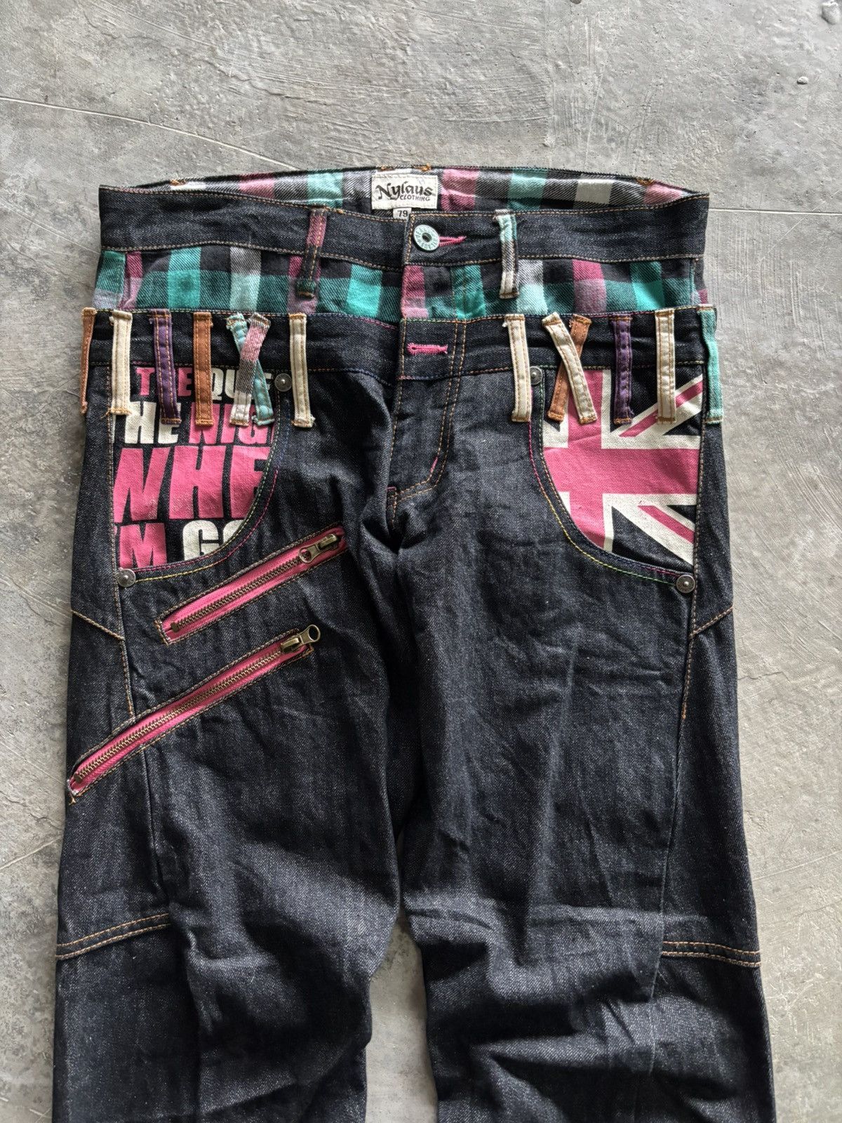 Hysteric Glamour DOUBLE WAIST NYLAUS JAPANESE PUNK GOTH INSPIRED Size US 32 / EU 48 - 2 Thumbnail
