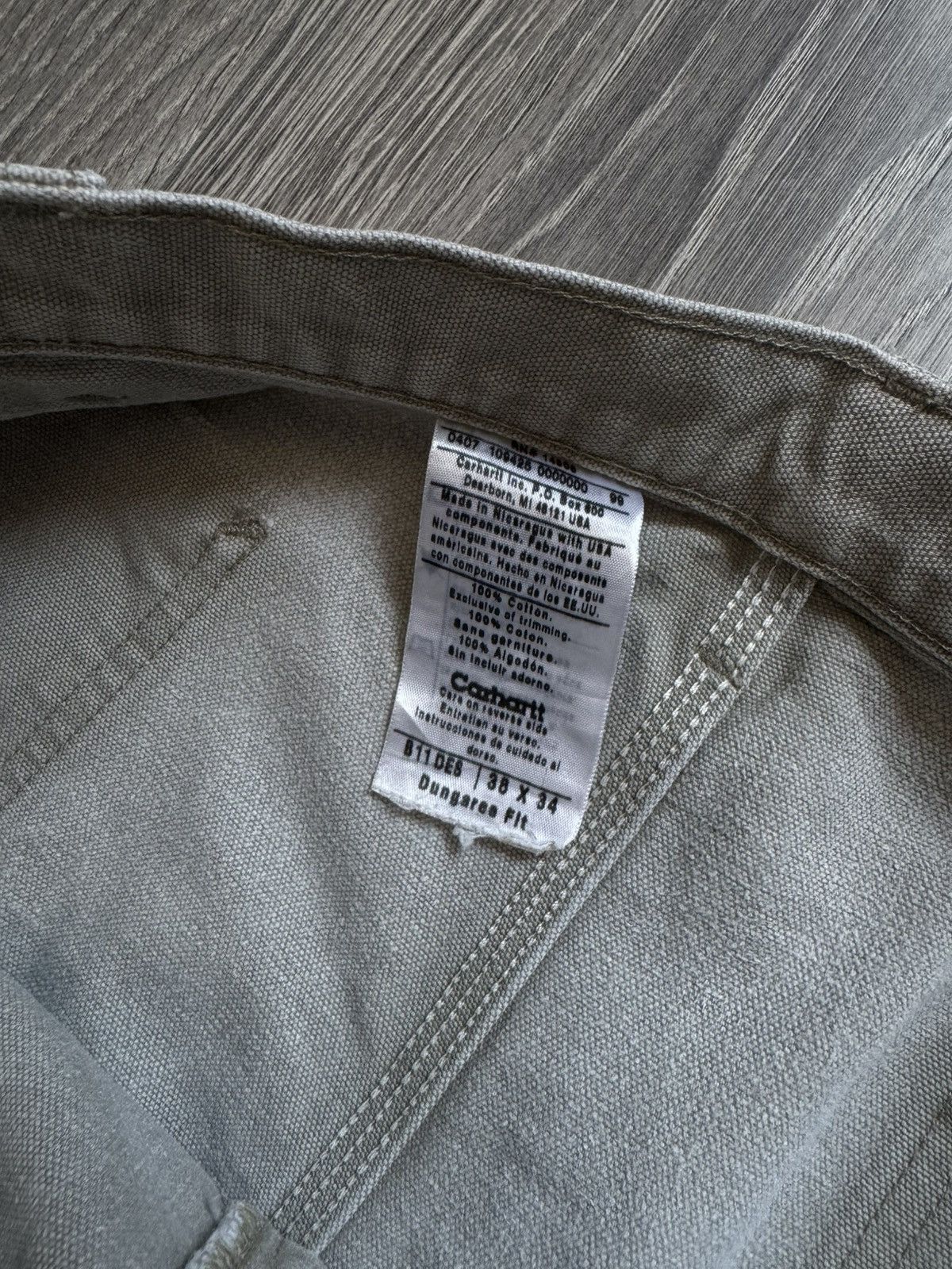 Carhartt Great Very Used Carhartt workwear single knee pants 36 Size US 36 / EU 52 - 8 Thumbnail
