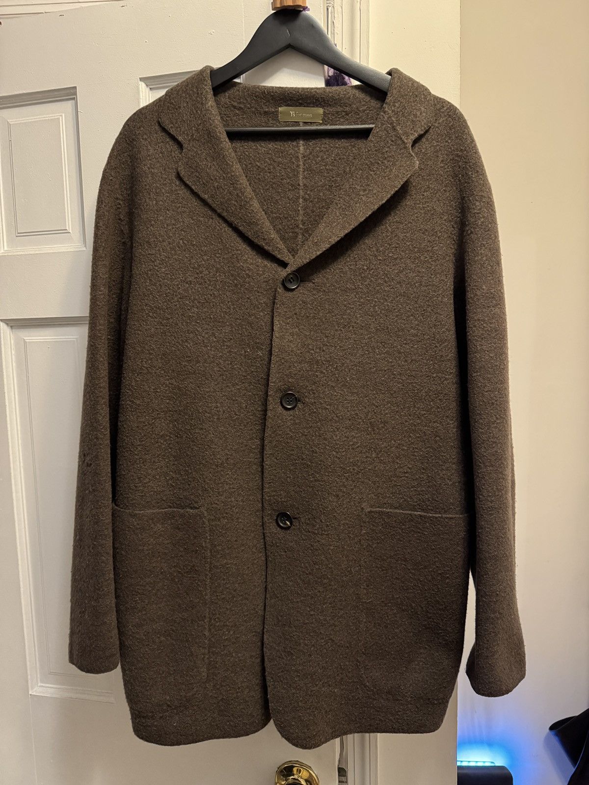 Yohji Yamamoto Brown vintage felted wool jacket Size US M / EU 48-50 / 2 - 1 Thumbnail