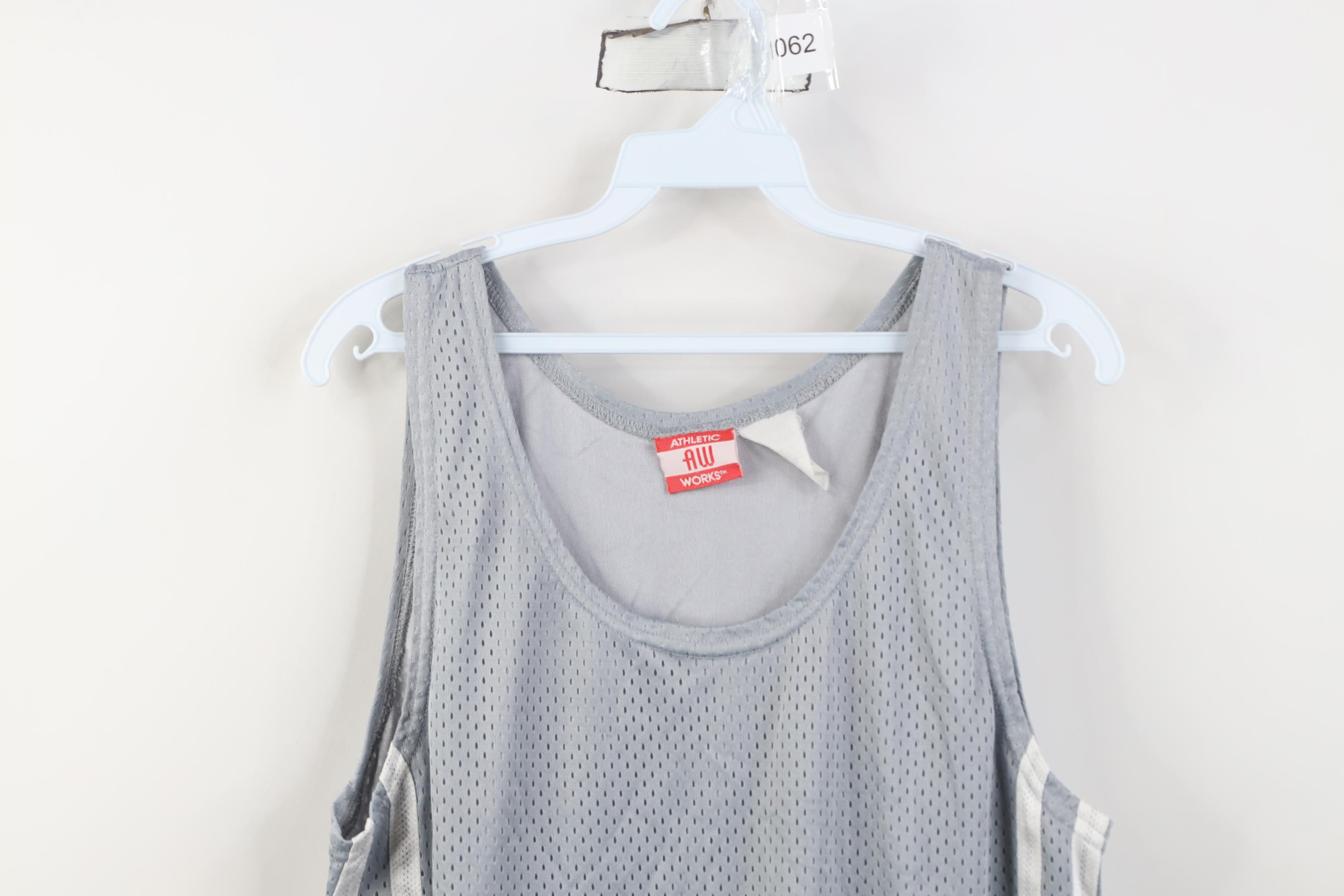 Vintage Vintage 90s Streetwear Striped Mesh Tank Top Jersey T-Shirt Size US M / EU 48-50 / 2 - 2 Thumbnail