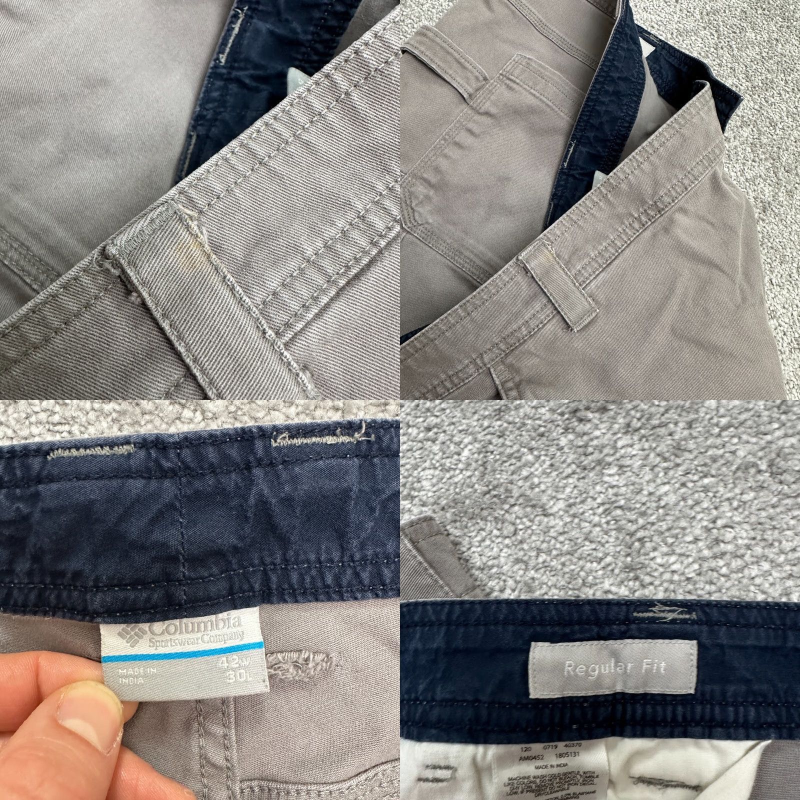 Vintage Columbia ROC Carpenter Pants Mens 44 Gray Straight Leg Cotton Outdoor Casual Size US 44 / EU 60 - 8 Thumbnail