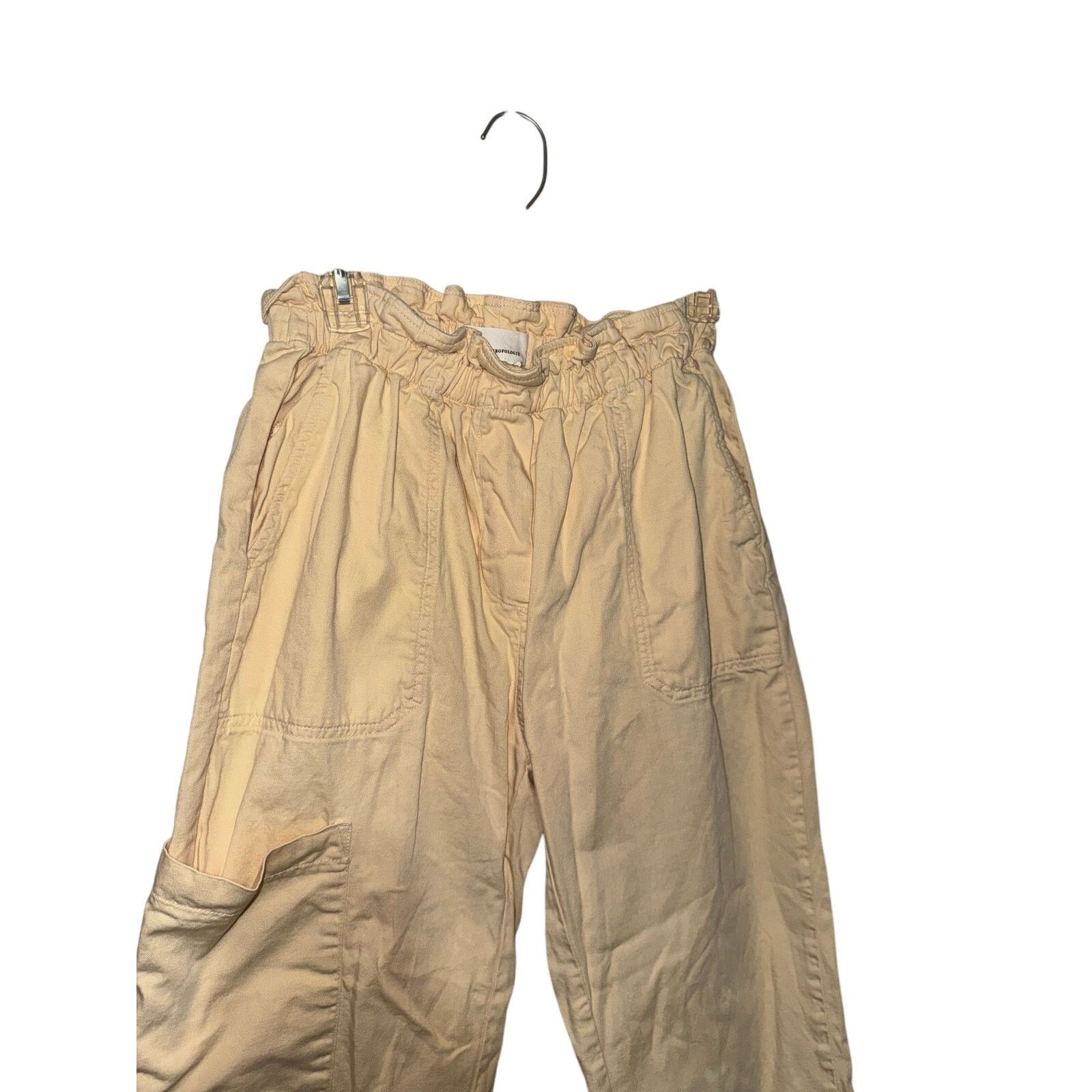 Anthropologie Anthropologie Cropped Paperbag Waist Cargo Pants - Size XS Size 26" / US 2 / IT 38 - 2 Thumbnail