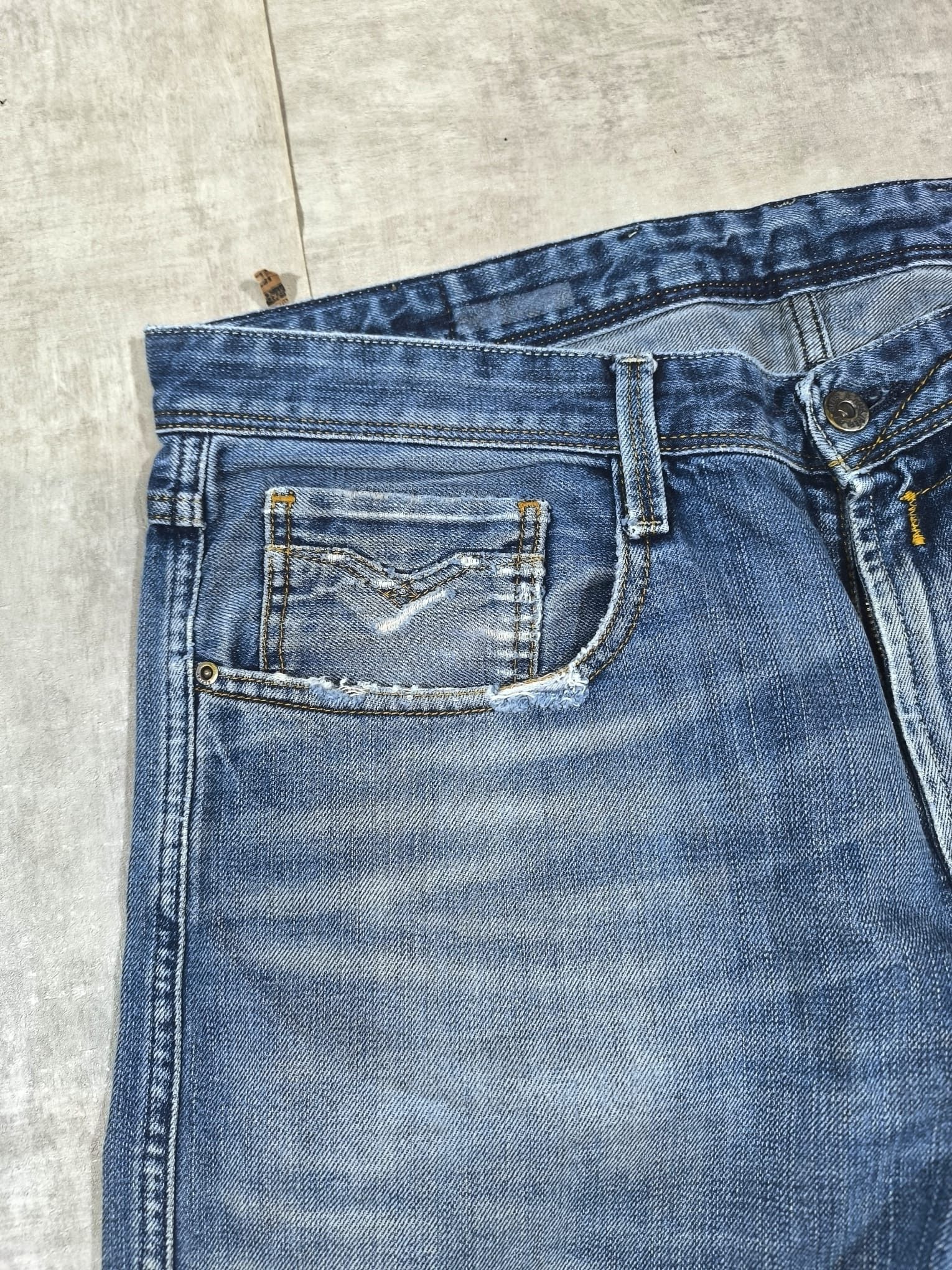 Replay vintage faded grunge distressed replay jeans Size US 36 / EU 52 - 3 Thumbnail