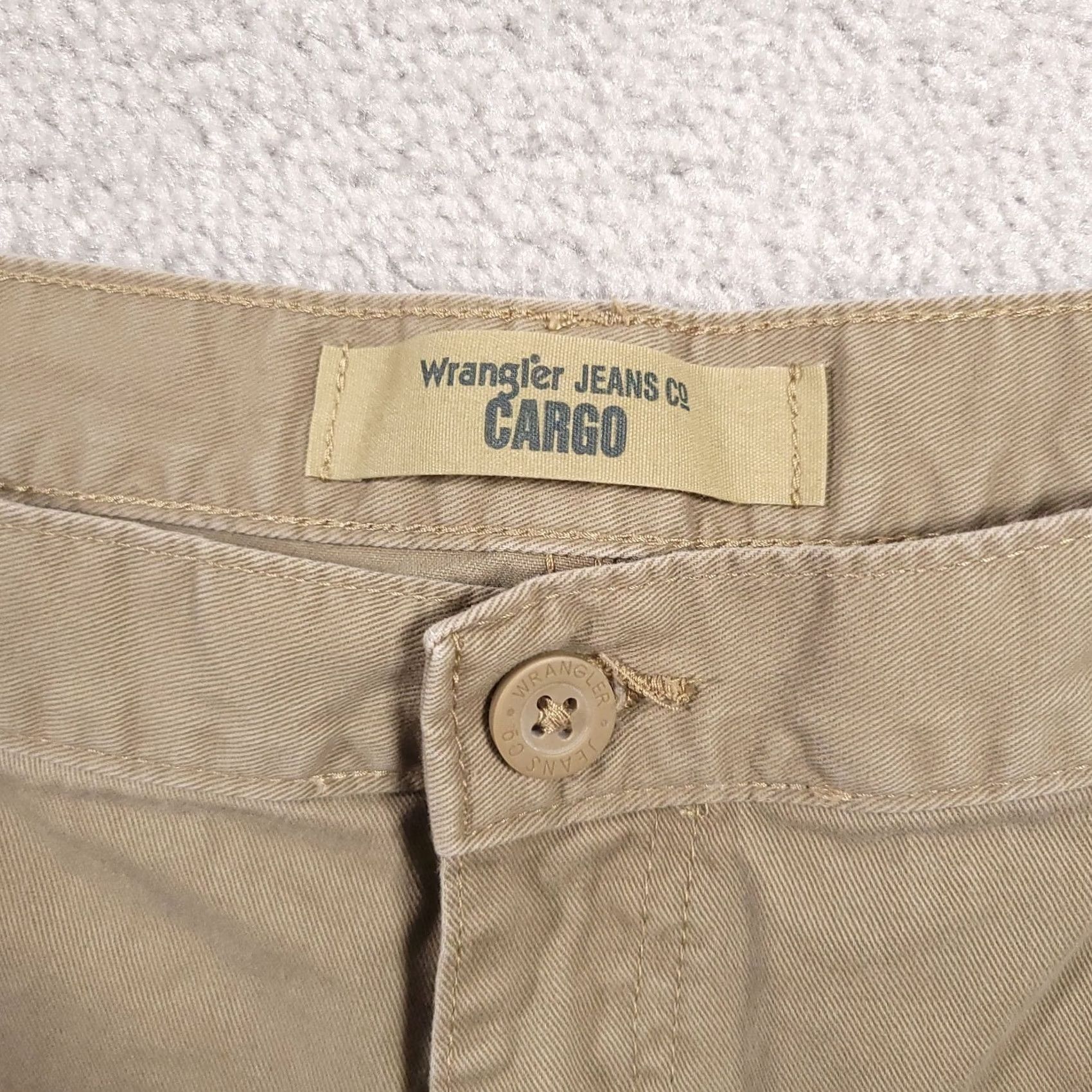 Wrangler Wrangler Cargo Pants Mens 40x32 Khaki Beige Relaxed Fit Workwear Outdoors Size US 40 / EU 56 - 6 Thumbnail