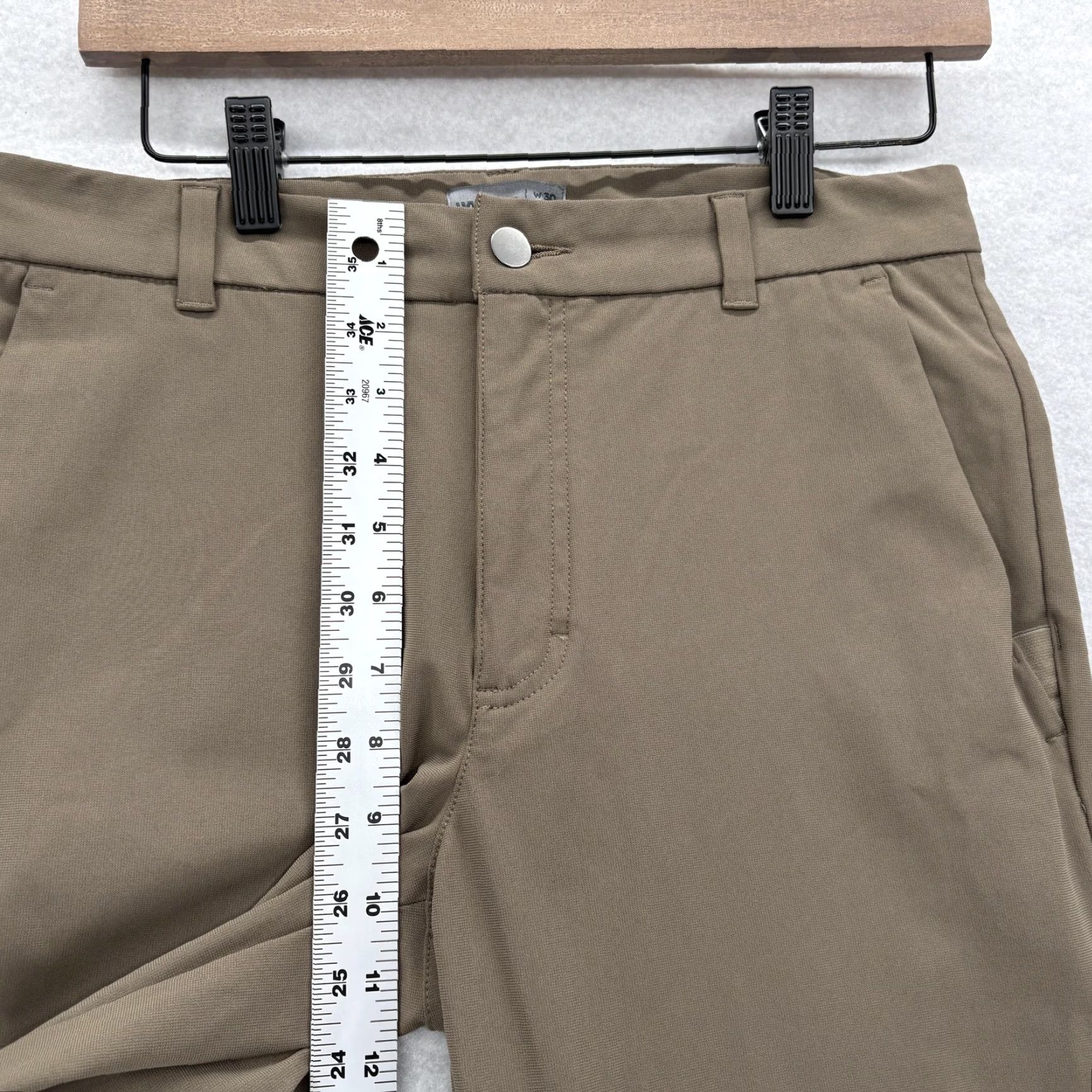 Vintage VRST Limitless Pants Mens 30x30 Chino Straight Leg Brown Beige Stretch Fabric Pockets Zip Fly Regular Inseam 30 Mens Clothing Size US 30 / EU 46 - 7 Thumbnail