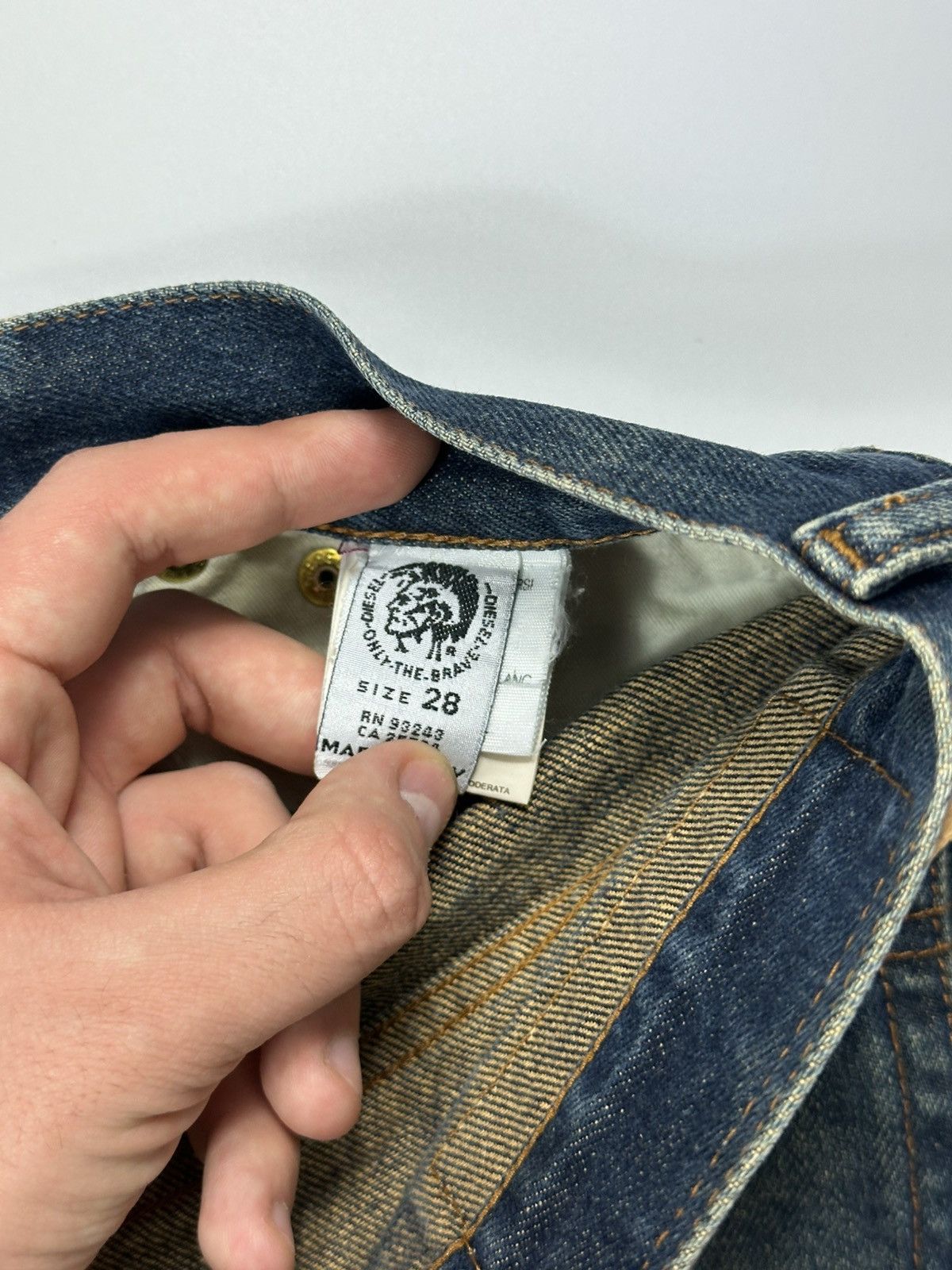 Diesel Diesel Dark Faded Denim Jeans 28 Size Made In Italy Size US 28 / EU 44 - 12 Thumbnail