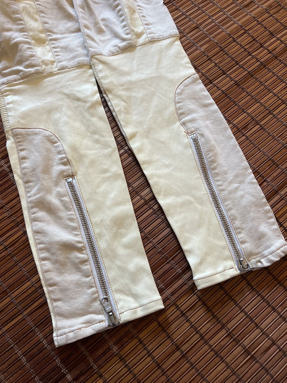 Ben Taverniti Unravel Project Ben Taverniti Unravel Project Leather Denim Corset jean Size 26" / US 2 / IT 38 - 10 Thumbnail