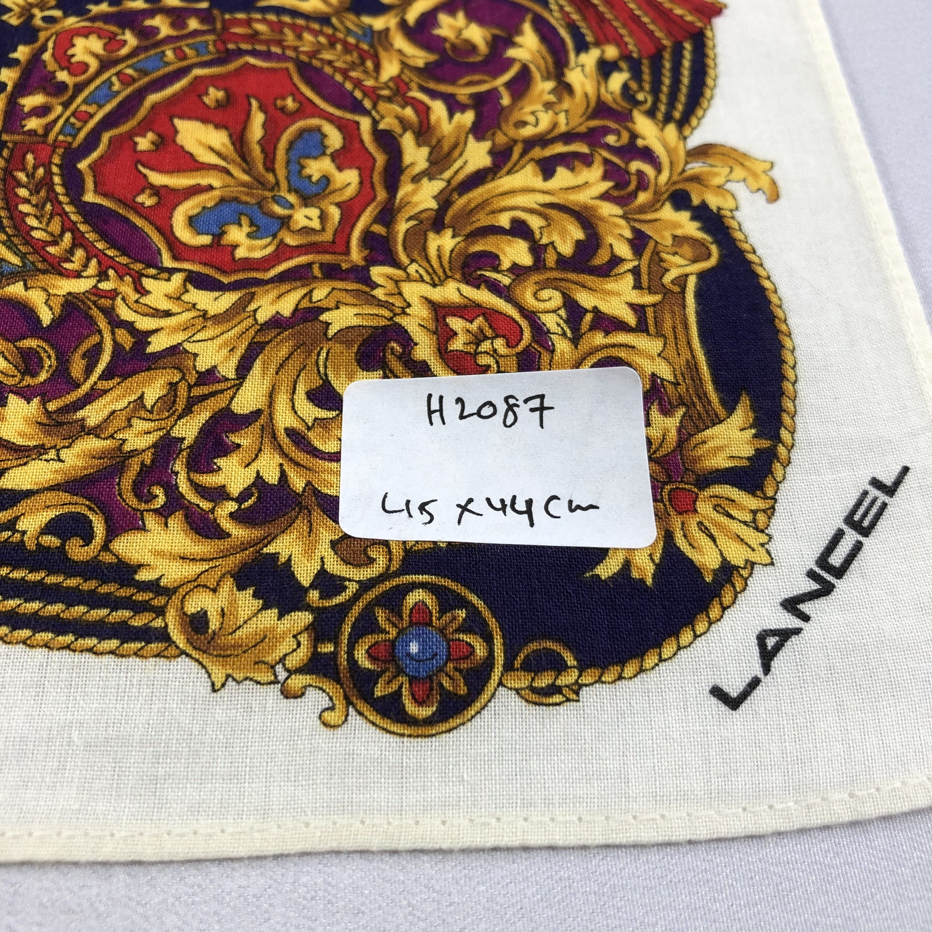 Lancel × Vintage Lancel Baroque Handkerchief Neckerchief Bandana H2087 Size ONE SIZE - 5 Thumbnail