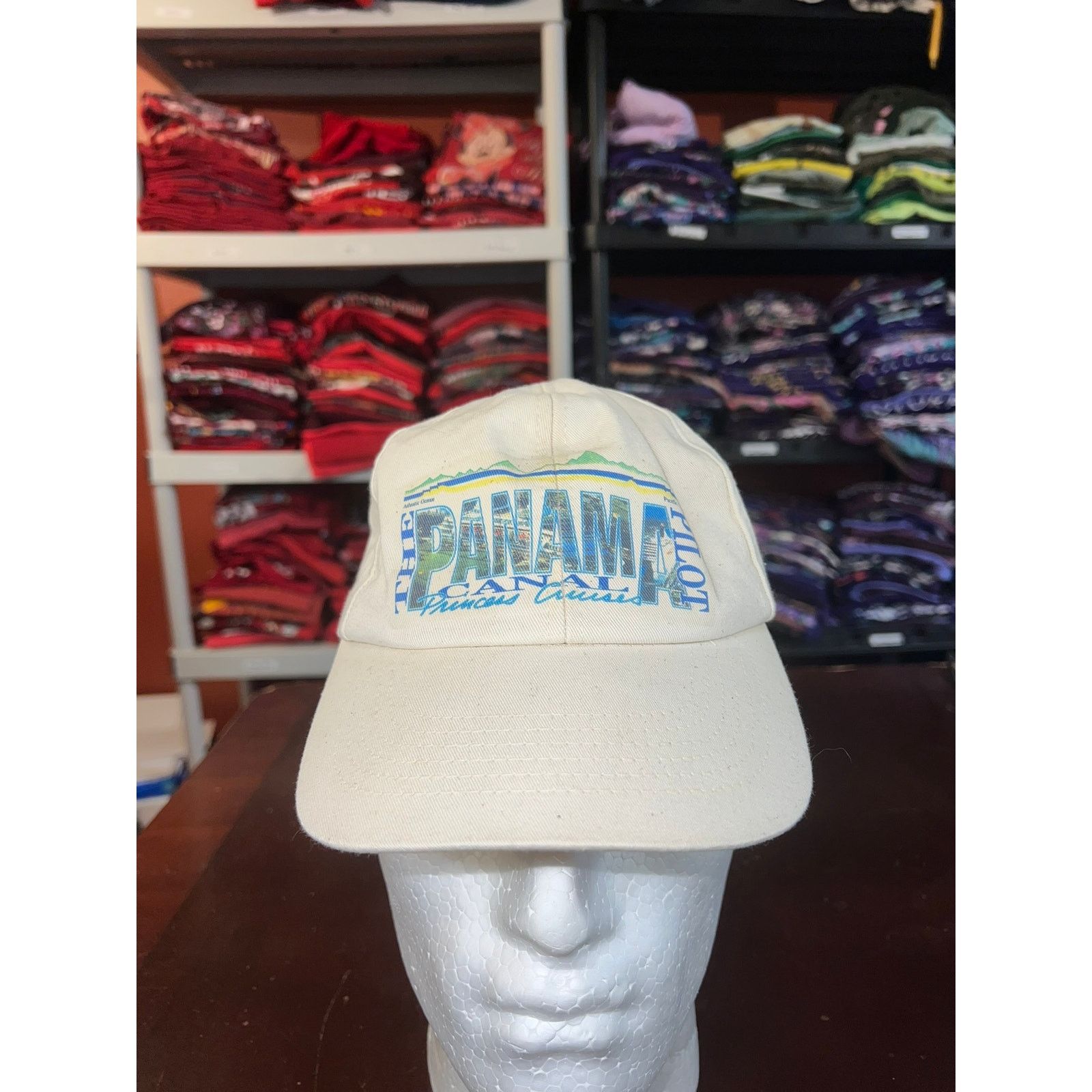 Vintage Vintage Panama Canal Hat Princess Cruise Pilot Cap Headwear Size ONE SIZE - 1 Thumbnail