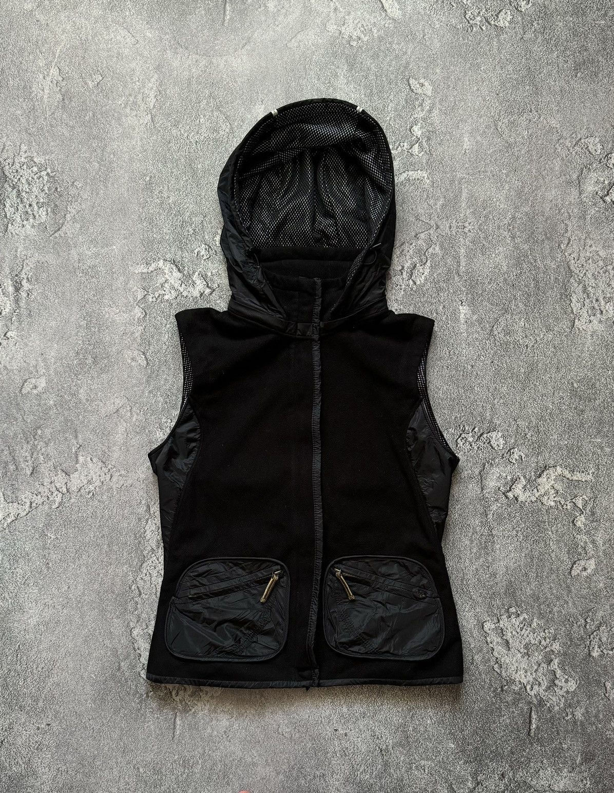 Frauenschuh × Vintage Frauenschuh M Wmns fleece vest jacket sleeveless hooded Size M / US 6-8 / IT 42-44 - 5 Thumbnail