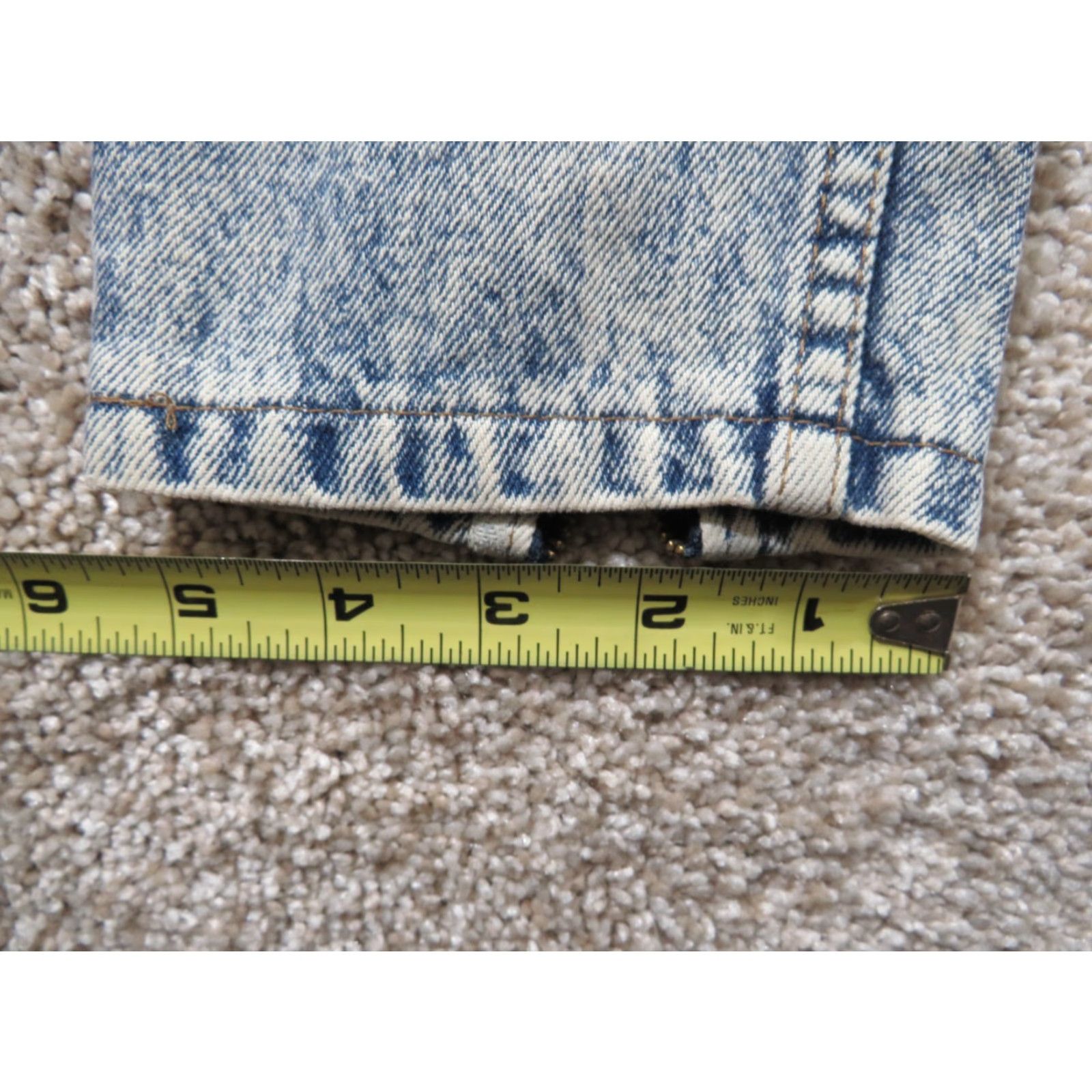 Jordache VTG Jordache Jeans Denim USA Ladies Misses 9 26X27 High Waist Acid wash Blue Disco 1980s Mens/Womens? Size 26" / US 2 / IT 38 - 6 Thumbnail