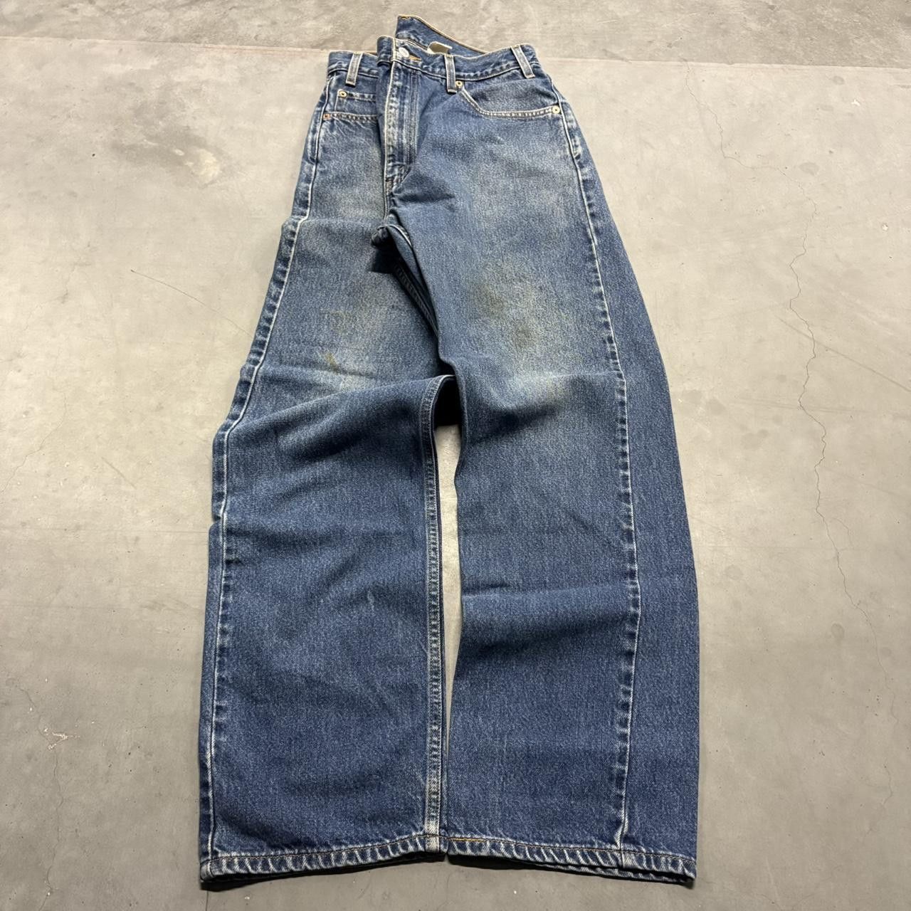 Levi's × Vintage Crazy Vintage Y2K/2000s Levis 505 Grunge Dark Wash Denim Jeans! Size US 34 / EU 50 - 3 Thumbnail
