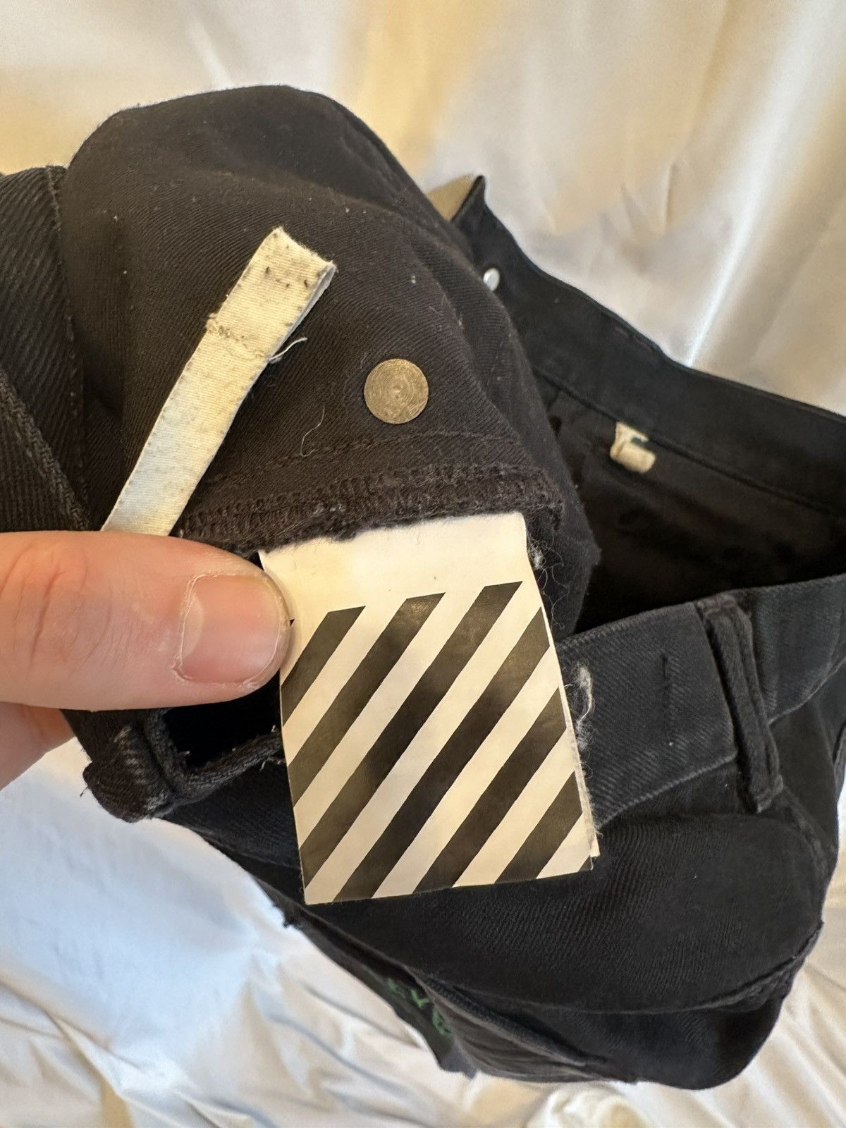 Off-White Off-White Black Denim Pants Size US 32 / EU 48 - 11 Thumbnail