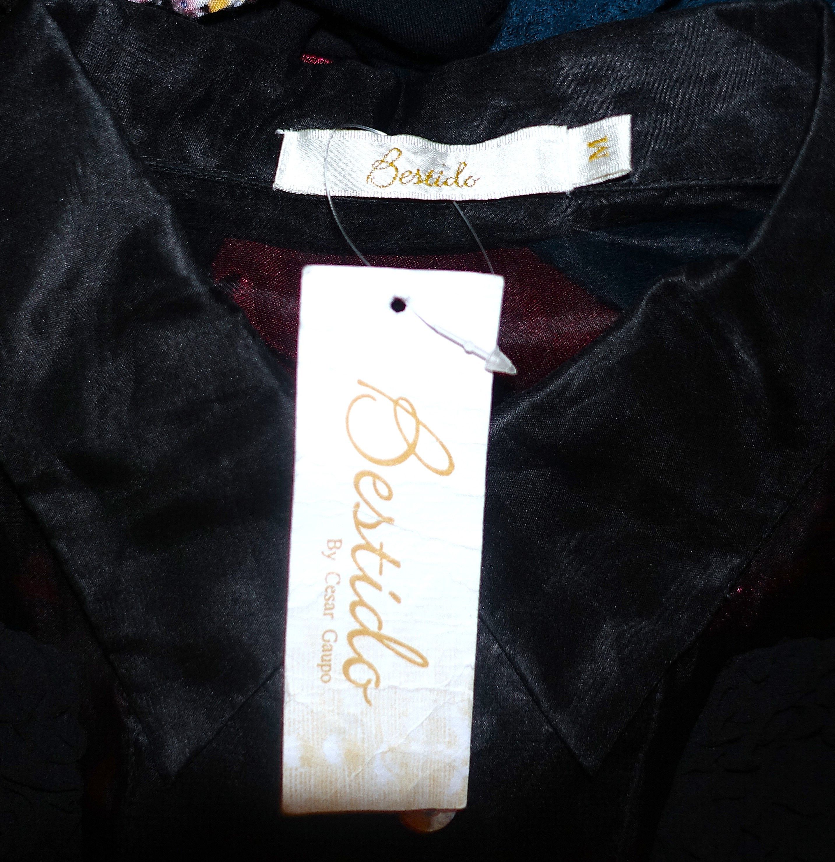 Other Cesar Gaupo Black Sheer Blouse M NWT Size M / US 6-8 / IT 42-44 - 8 Thumbnail