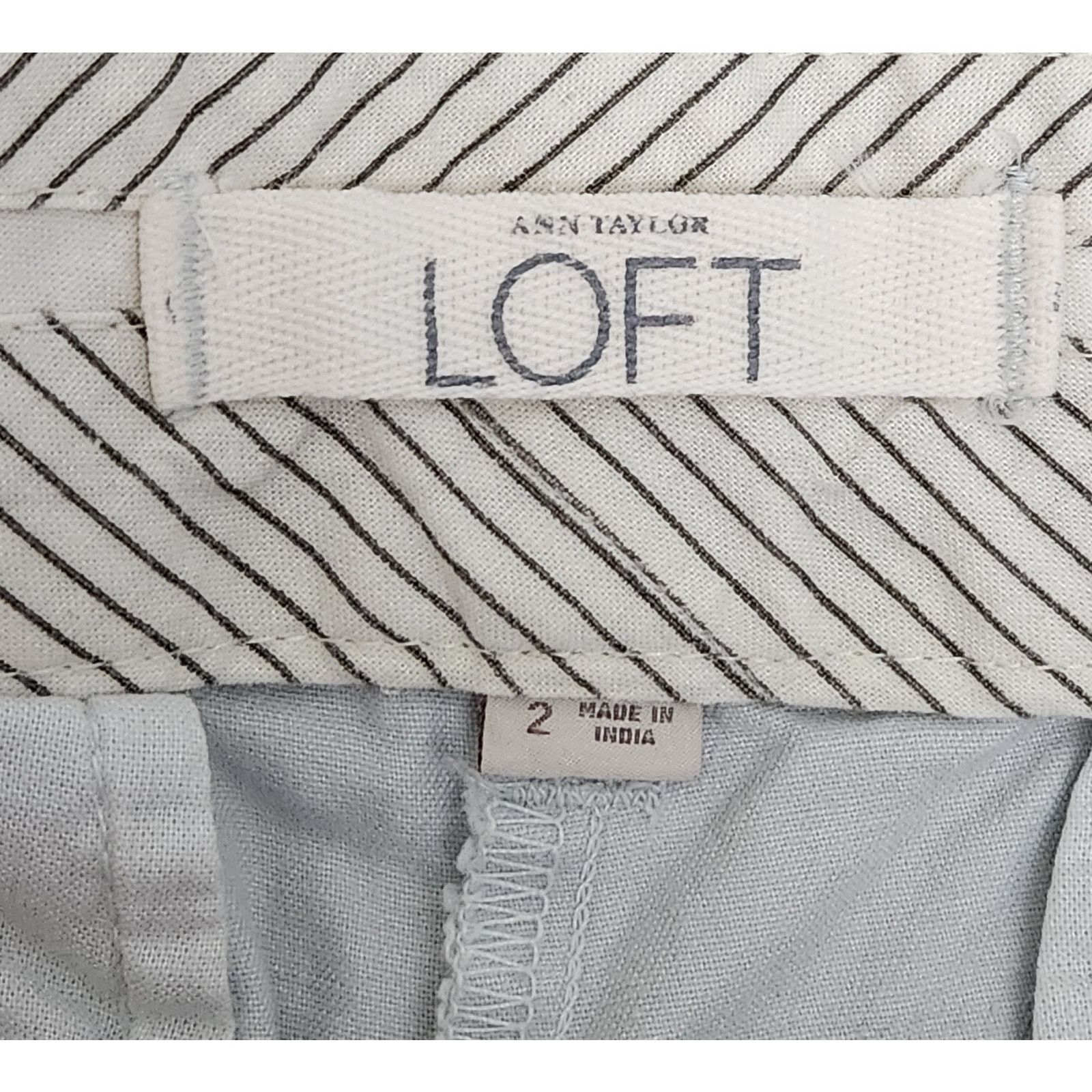 Loft Ann Taylor LOFT Blue Green Flat Front Chino Shorts 2 Size 32" / US 10 / IT 46 - 4 Thumbnail
