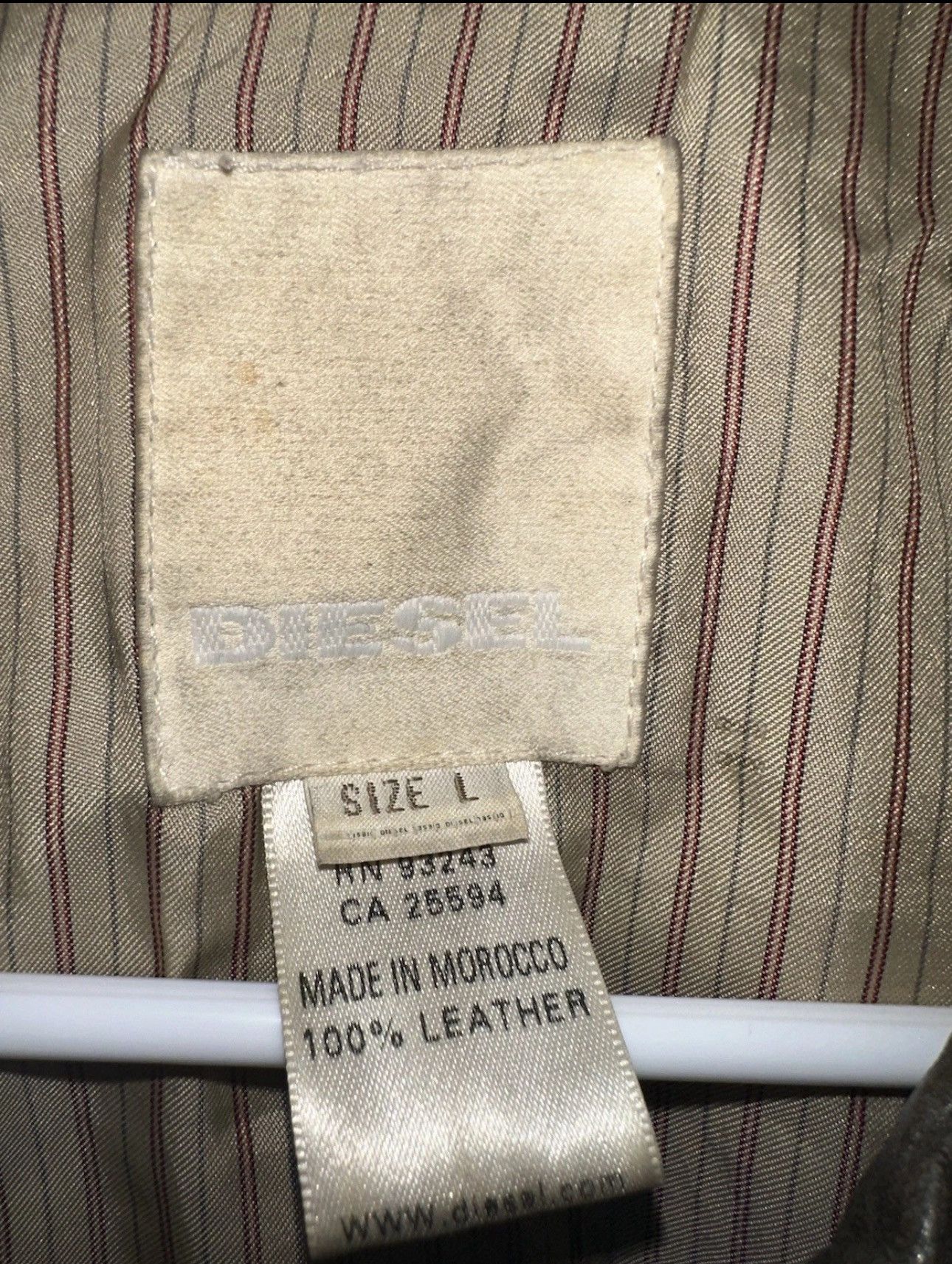 Diesel Diesel Y2K Brown Leather Motorcycle Jacket Belted Size L Size L / US 10 / IT 46 - 2 Thumbnail