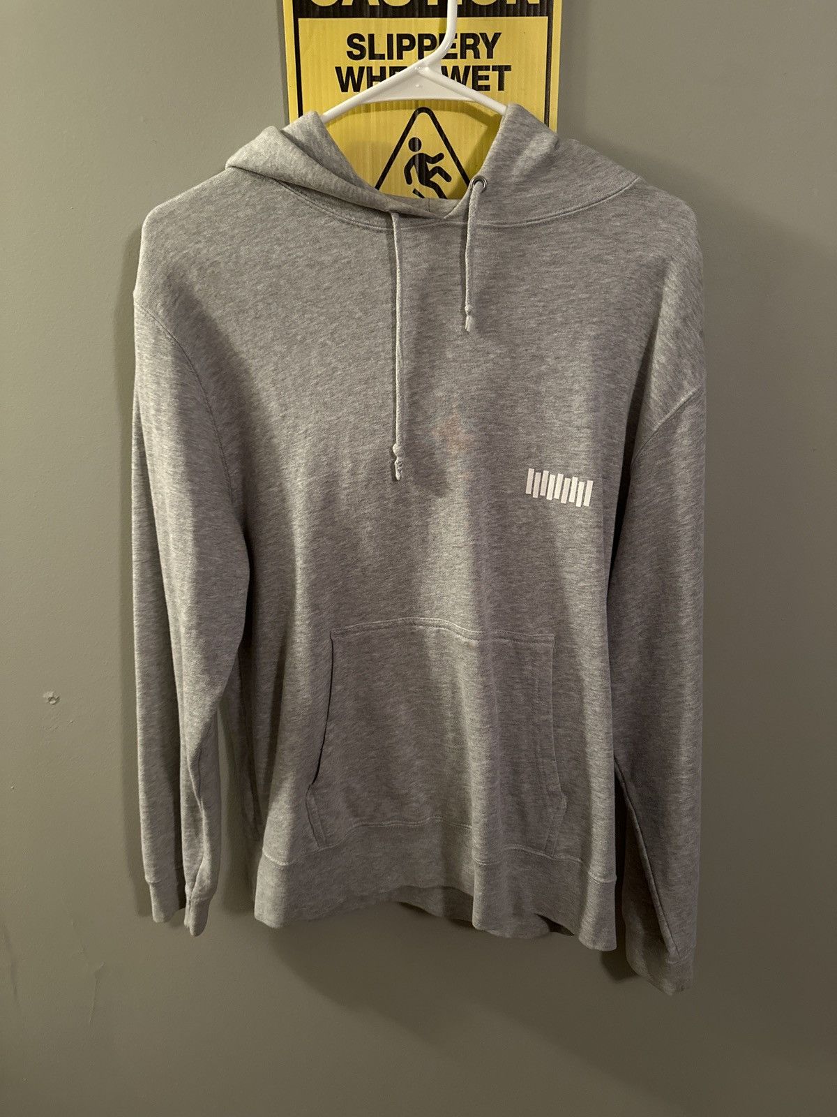 image of Number N Ine Number (N)Ine Nine Flag Hoodie in Grey, Men's (Size Small)