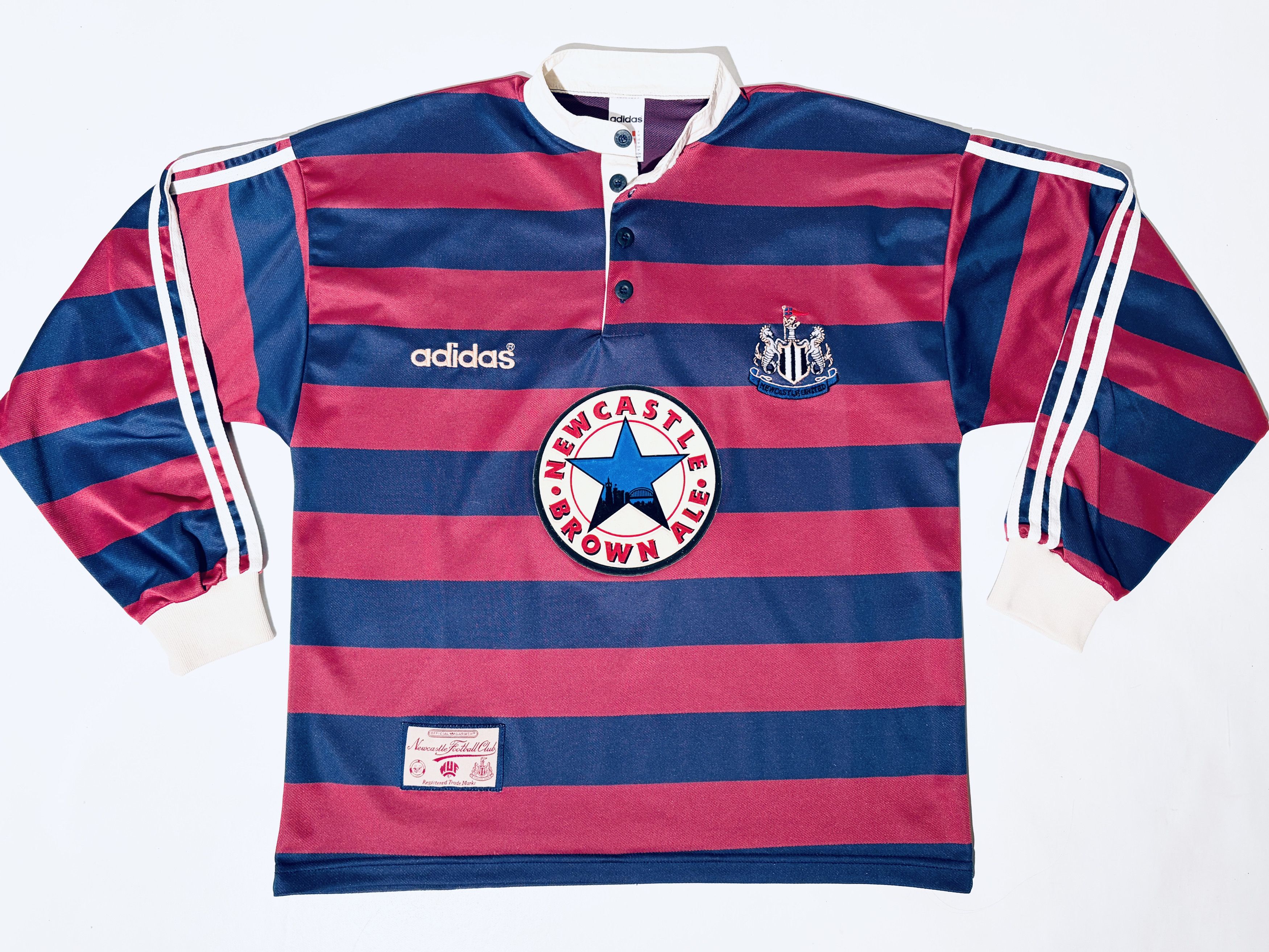 Adidas Newcastle United Away Football Jersey 1995 - 1996 - 95/96 Size US M / EU 48-50 / 2 - 3 Thumbnail