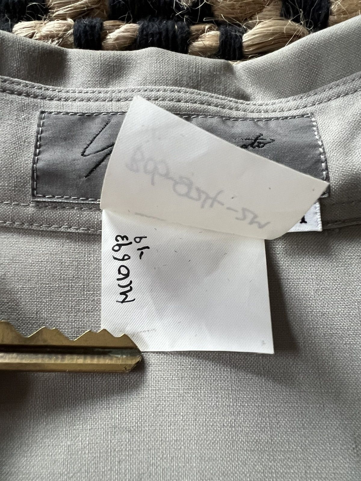 Yohji Yamamoto Yohji Yamamoto Pour Homme *Sample* AW91 Graphic Button Up Size US M / EU 48-50 / 2 - 5 Thumbnail