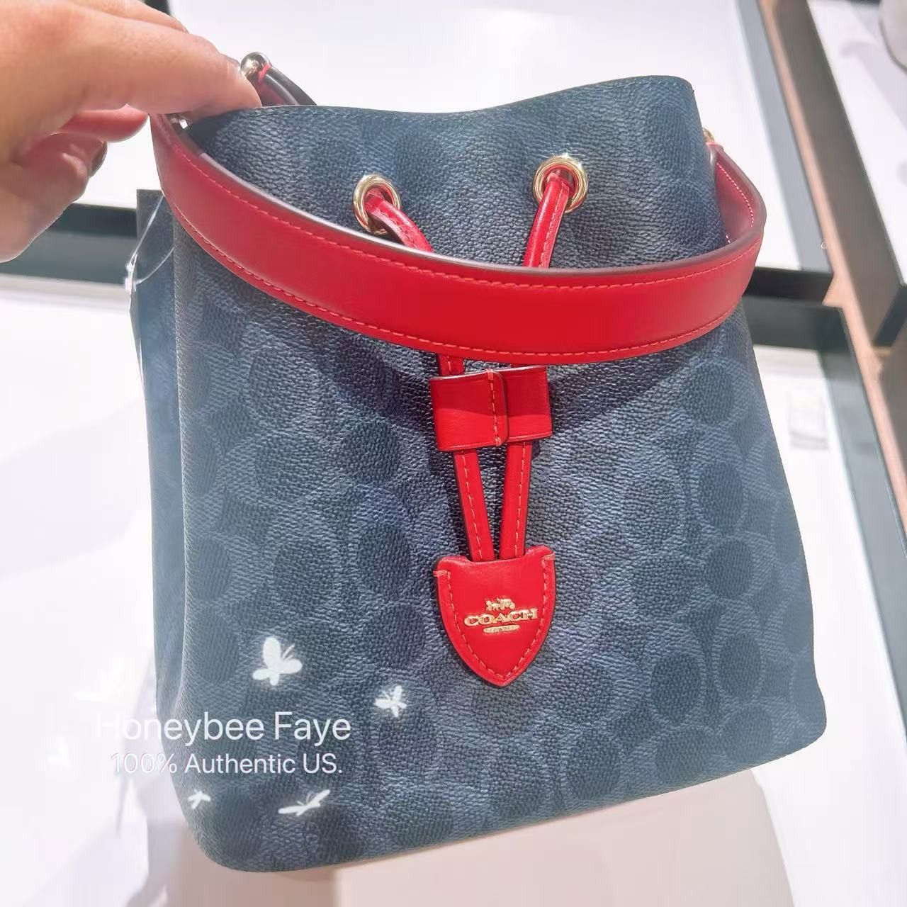 Coach NWT Coach Rowan Bucket Bag In Signature Canvas CBH07 Size ONE SIZE - 2 Thumbnail