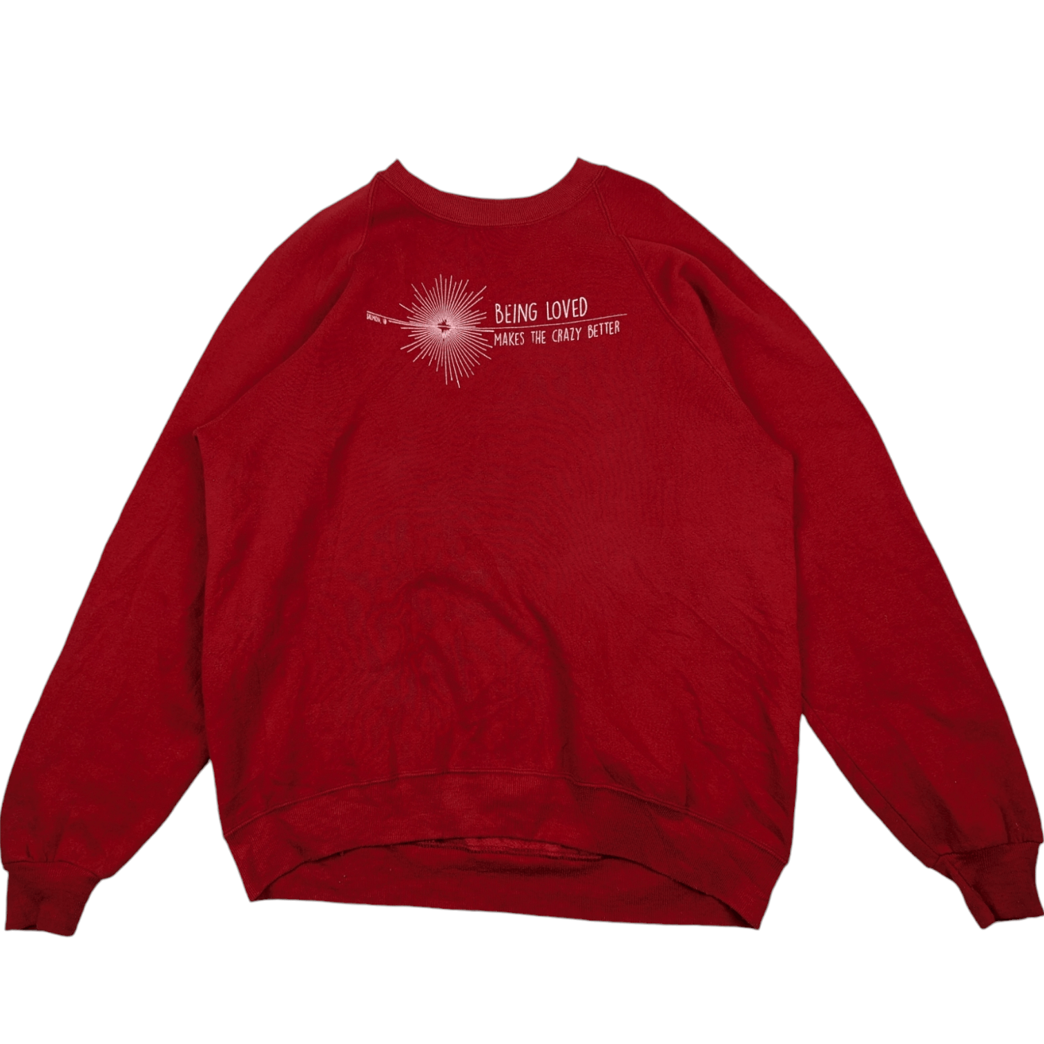 Russell Athletic Vintage 90's RUSSELL Being Loved Make Crazy Better Jumper Size US XL / EU 56 / 4 - 2 Thumbnail