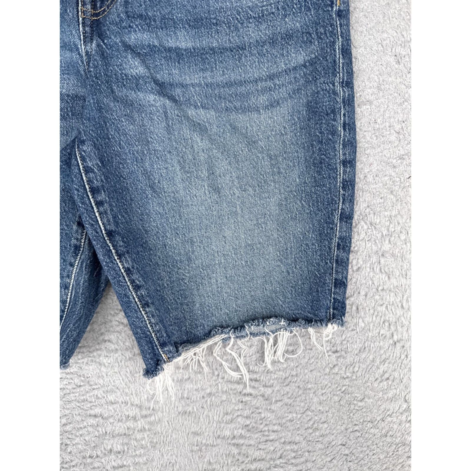 Ralph Lauren Lauren Ralph Lauren LRL Denim Shorts Womens 8 Blue Bermuda Cut-Off Raw Hem 28x10 Size 30" / US 8 / IT 44 - 2 Thumbnail