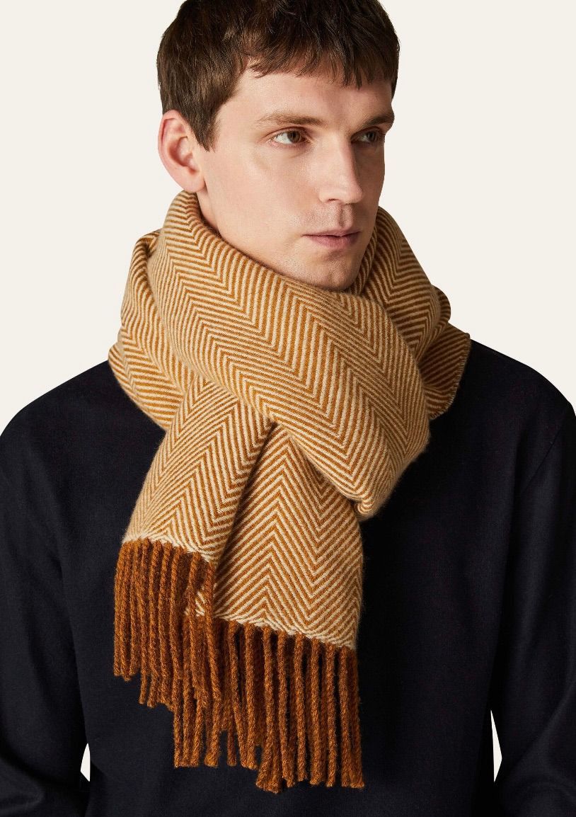 Loro Piana o1srvl11e0325 FAN3402 Size: OS / Sciarpa Scarf in Brown Size ONE SIZE - 2 Thumbnail