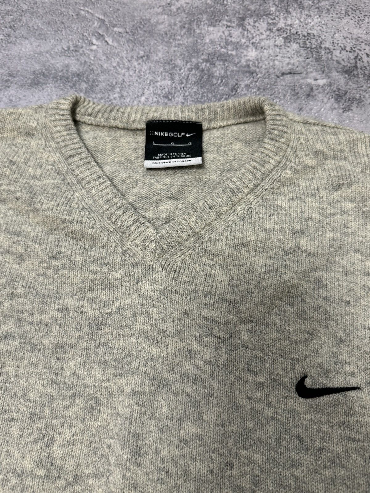Nike × Vintage Vintage Nike Golf Wool West Grey Size L Size US L / EU 52-54 / 3 - 5 Thumbnail