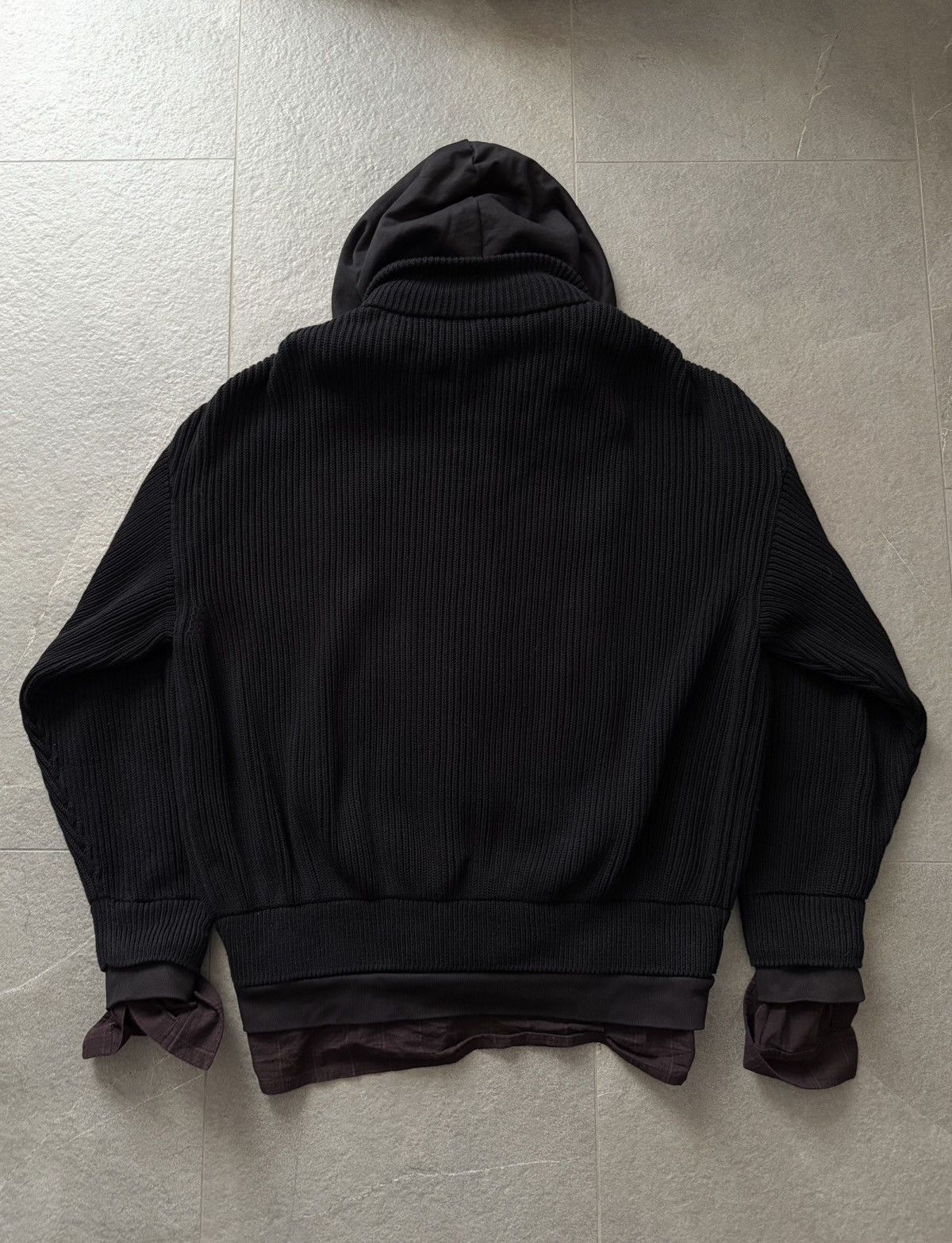 Balenciaga [Sample] 3000$ Spring24 Sample Layered hooded knitwear Size US XL / EU 56 / 4 - 9 Thumbnail