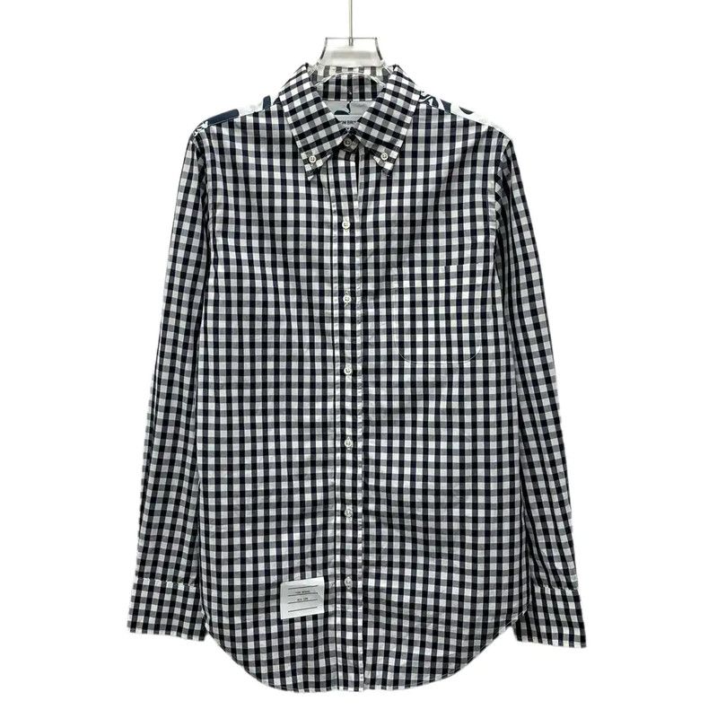 Thom Browne Thom Browne Color Block Cotton Shirt 0089 Size L / US 10 / IT 46 - 1 Thumbnail