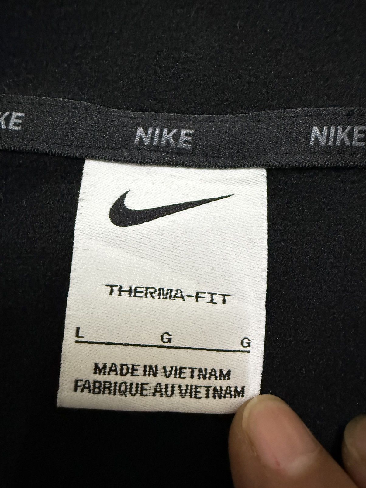Nike NIKE SWOOSH THERMA FIT ZIPPER BLACK SWEATER HOODIE Size US M / EU 48-50 / 2 - 9 Thumbnail