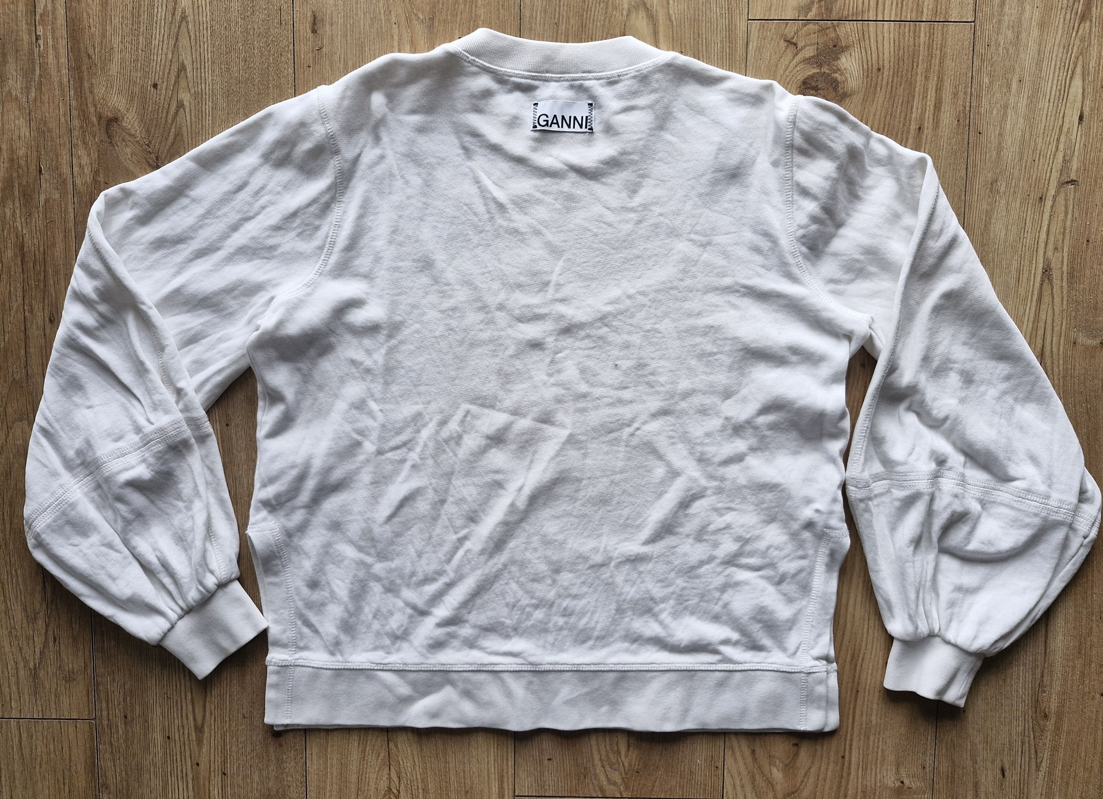 Ganni Women's sweatshirt Ganni Isola white Size S / US 4 / IT 40 - 2 Thumbnail