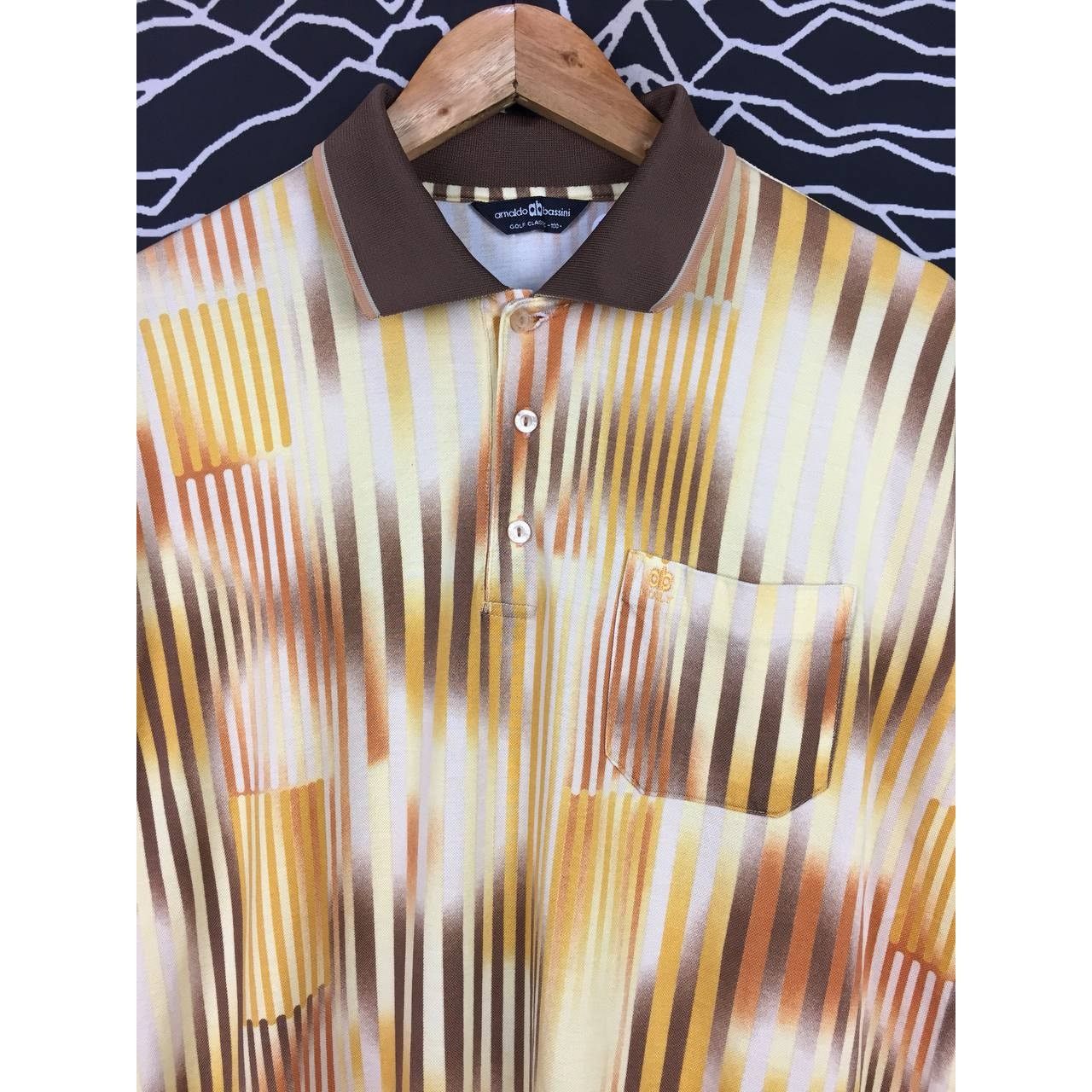 Designer × Vintage Arnaldo Bassini Golf Classic Pocket Longsleeve Polo Tee Size US M / EU 48-50 / 2 - 3 Thumbnail