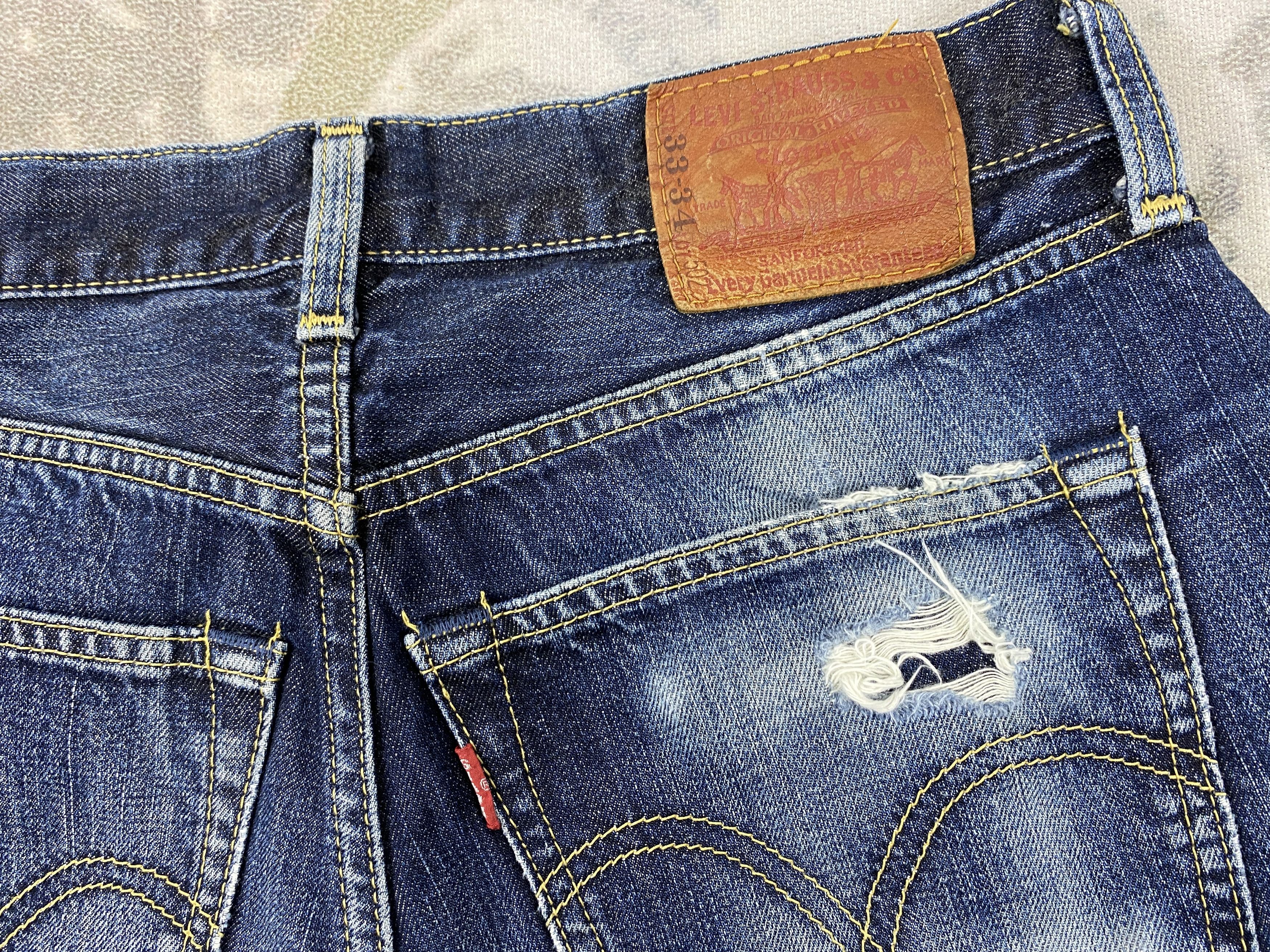 Levi's Distressed Blue Vintage Levi's 502 Jeans 31x28 Denim- JN3622 Size US 31 - 11 Thumbnail