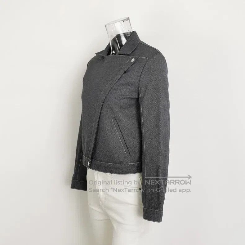 Hermes Hermes Gray cotton short coat Size XS / US 0-2 / IT 36-38 - 2 Thumbnail