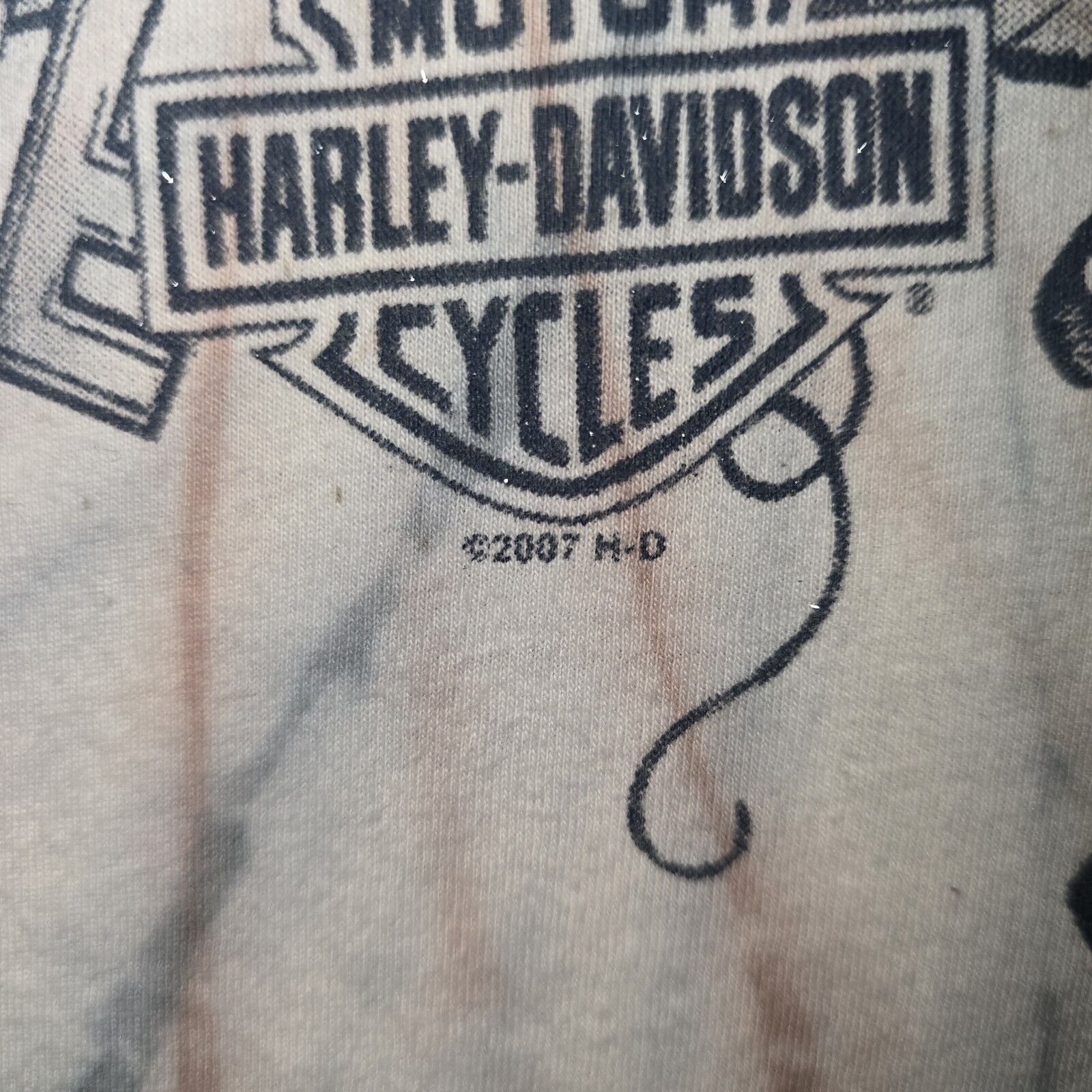 Harley Davidson Harley Davidson Womens Shirt Medium Charmed 2007 Tie Dye Y2k Size M / US 6-8 / IT 42-44 - 4 Thumbnail