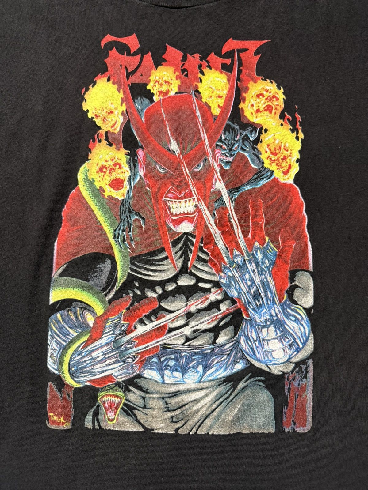Other 90’s Vintage Faust Devil Comic Tee Size US XL / EU 56 / 4 - 3 Thumbnail