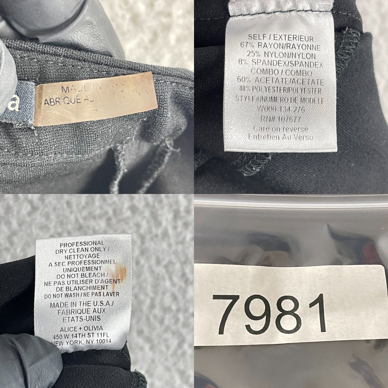 Alice + Olivia Alice + Olivia Employed Black Stretch Skinny Pants Women M Medium Knit Legging Mid-Rise Closet Ready Size 32" / US 10 / IT 46 - 10 Thumbnail