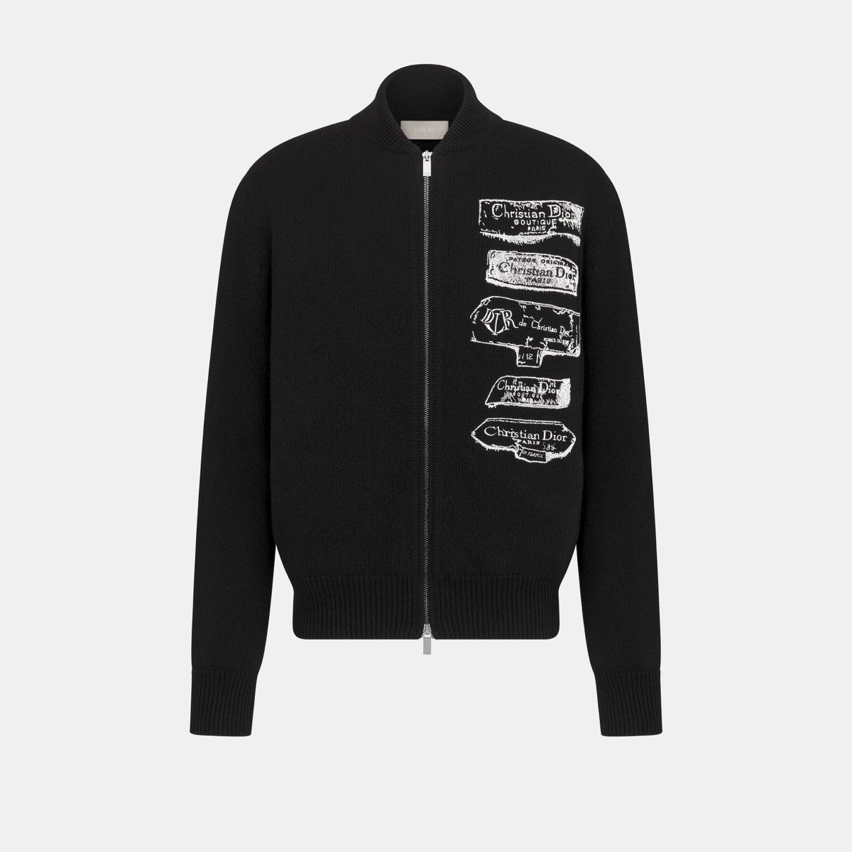 Dior o1bcso1str0326 Archives Labels Cardigan in Black Size US L / EU 52-54 / 3 - 1 Thumbnail