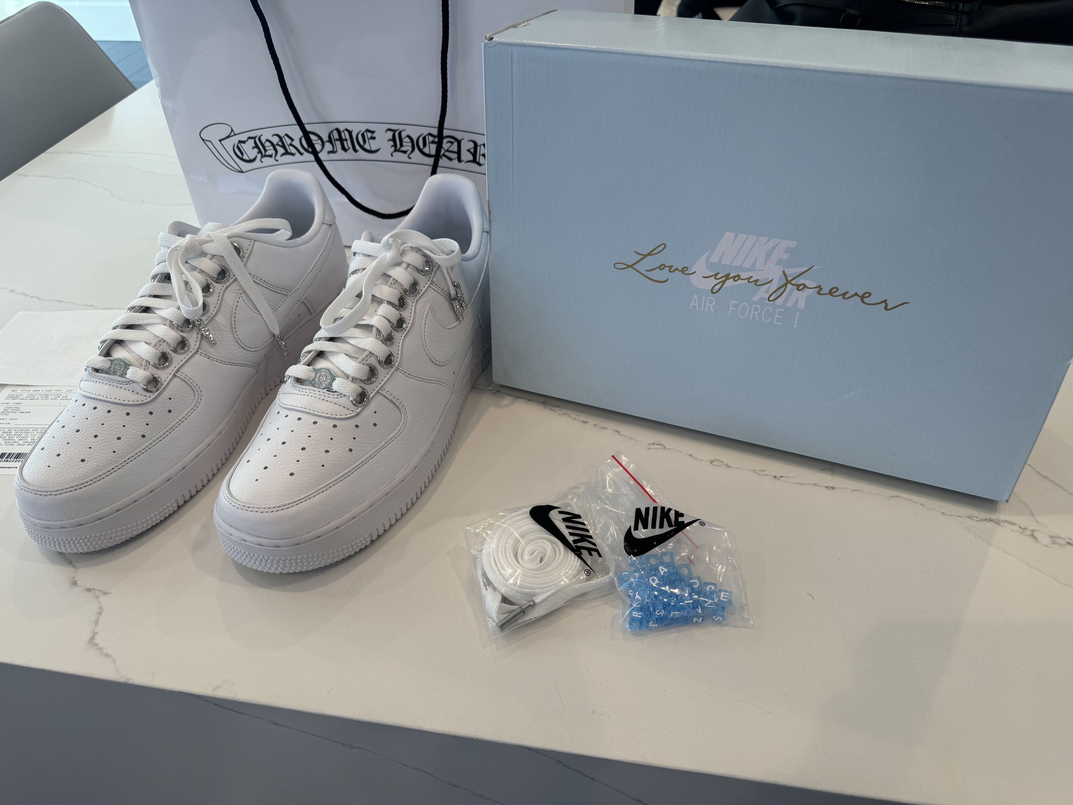 Chrome Hearts Chrome Hearts x Nocta Air Force 1 Size US 11 / EU 44 - 1 Thumbnail