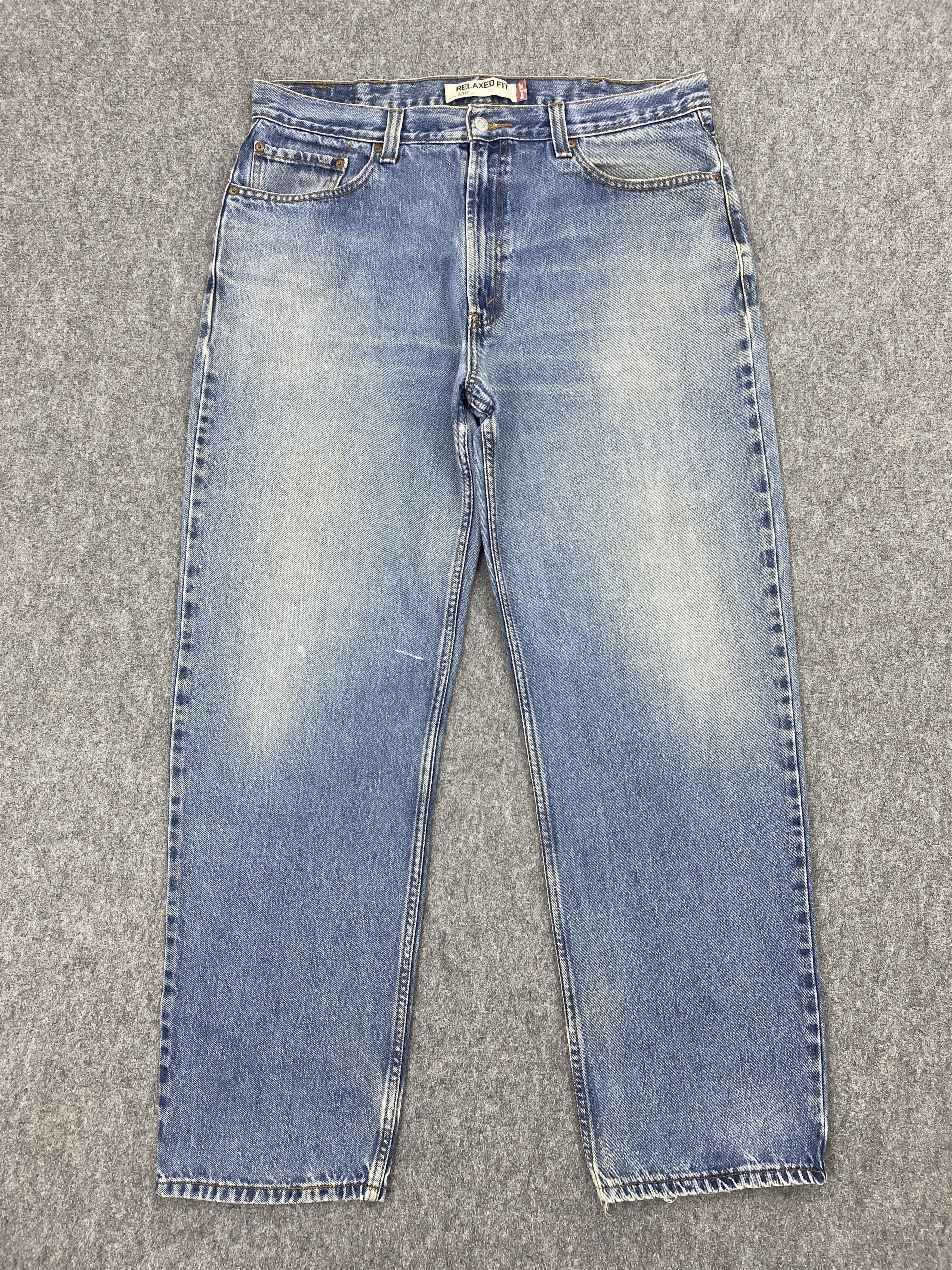 image of Levis 550 Faded Blue Denim Jeans, Men's (Size 38)